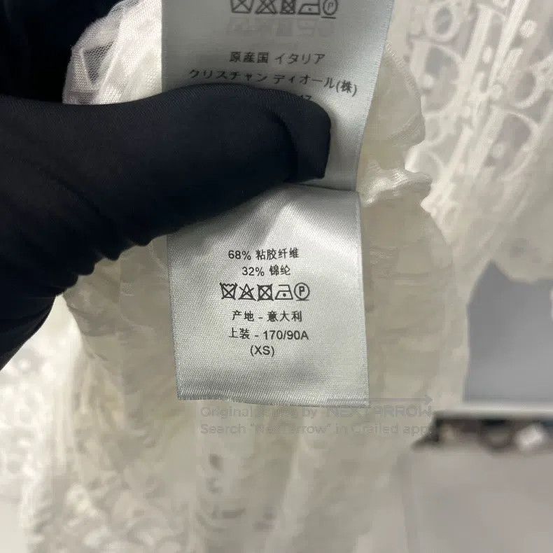 Dior Dior White hollow transparent short sleeves Size US XS / EU 42 / 0 - 6 Thumbnail