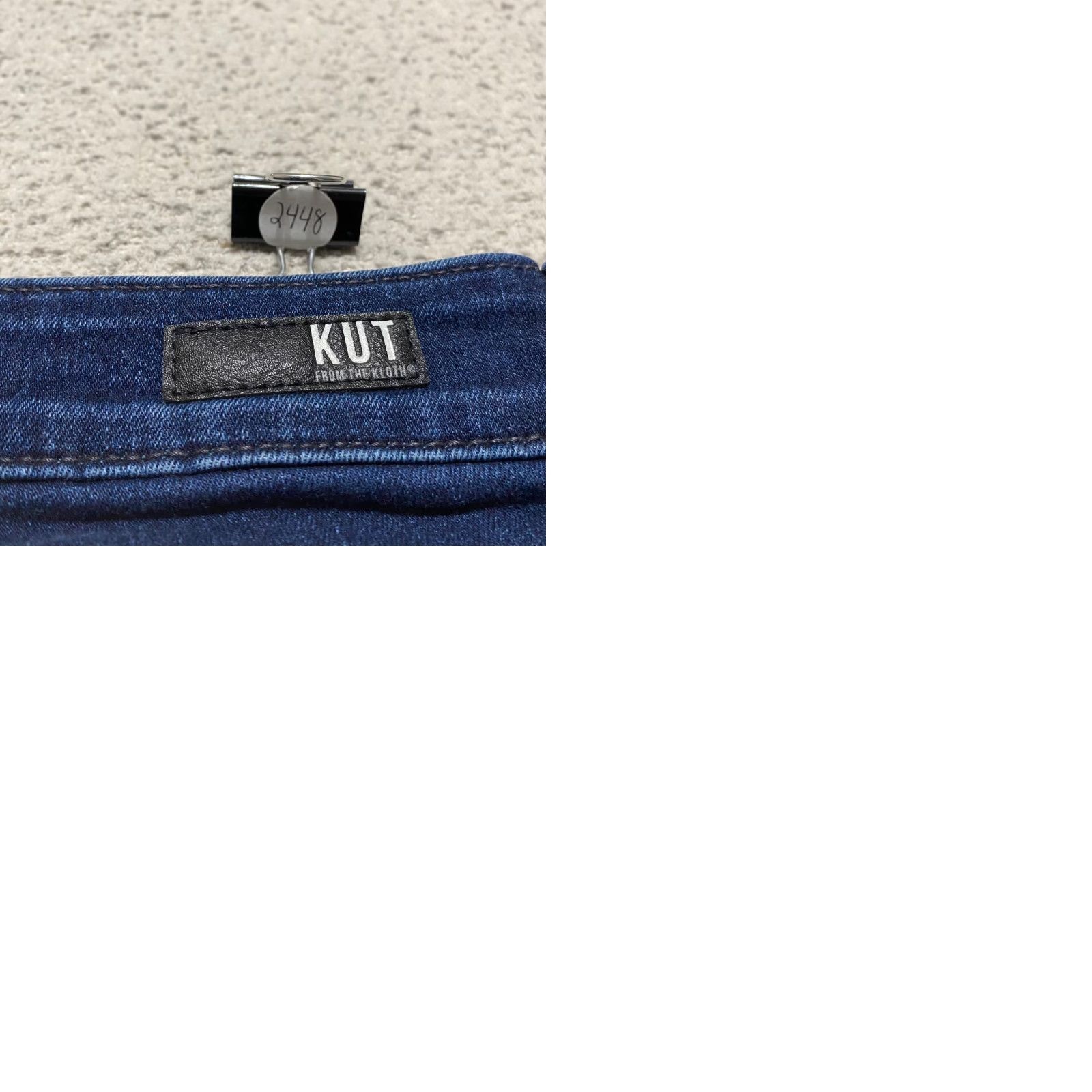 Vintage KUT from the Kloth Jeans Womens sz 2 Blue Denim Dark Wash Connie Ankle Skinny 26 in Inseam 26 in 5-Pocket Stretch Regular Mid Rise Vintage No Size 26" / US 2 / IT 38 - 9 Thumbnail