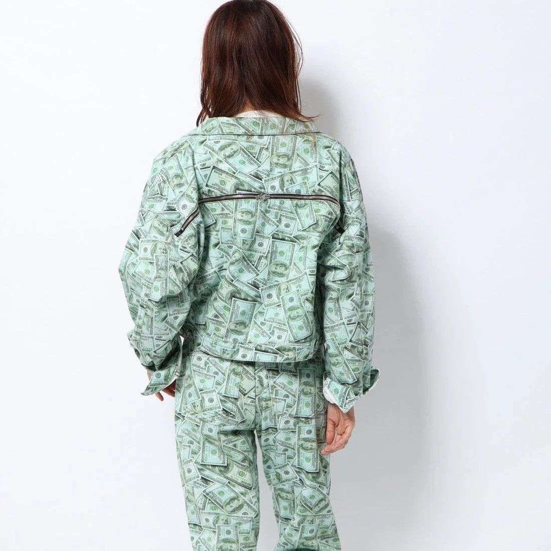 Vintage × Xlarge X-girl x Yurino Wanna be rich denim jacket Size XXS / US 00 / IT 34 - 5 Thumbnail