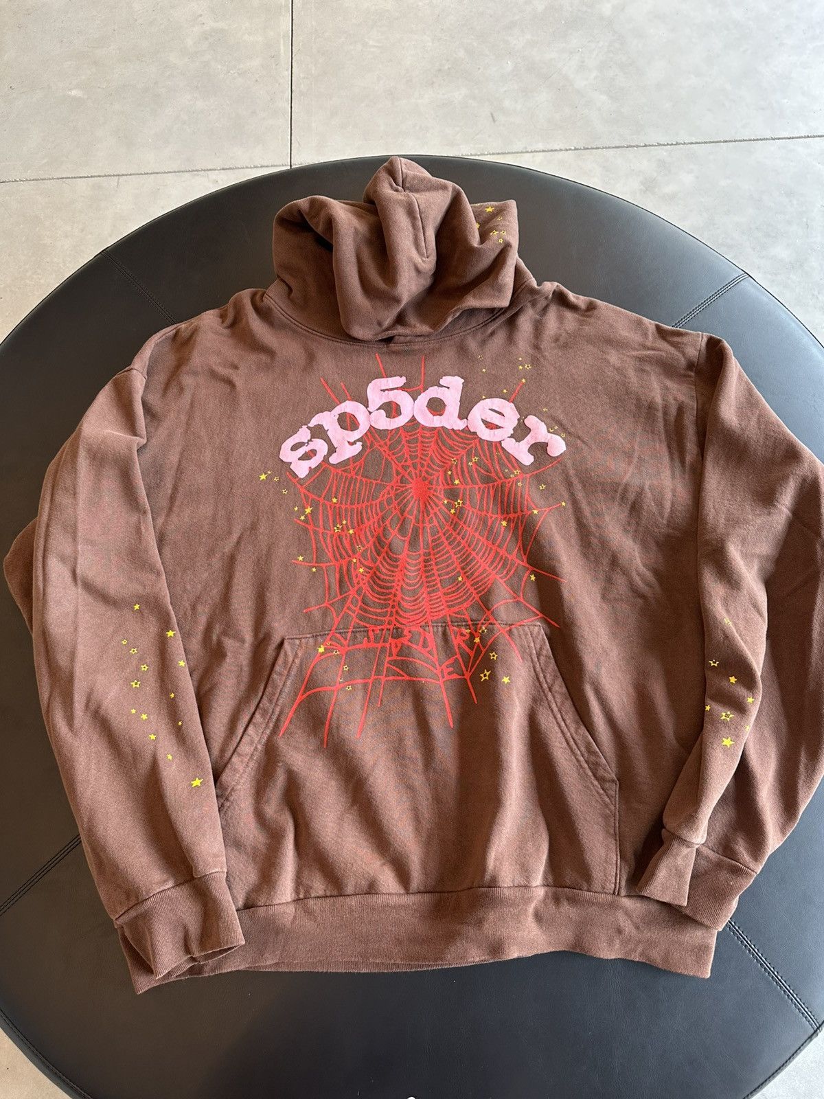 Sp5der Sp5der Web Hoodie Brown Size US XXL / EU 58 / 5 - 1 Thumbnail