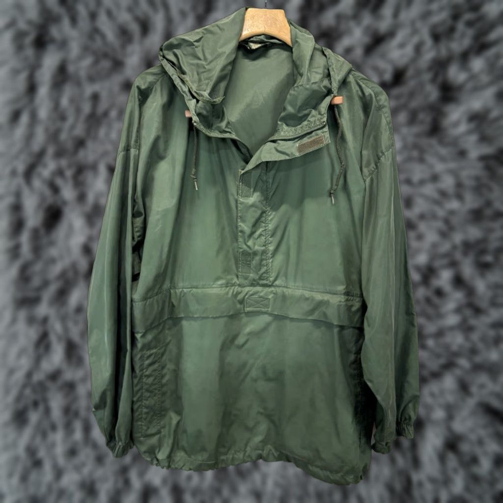 J.Crew VINTAGE J.CREW OARSMAN WINDBREAKER JACKET Large Green Nylon Hood 90s Mens Size US L / EU 52-54 / 3 - 1 Thumbnail