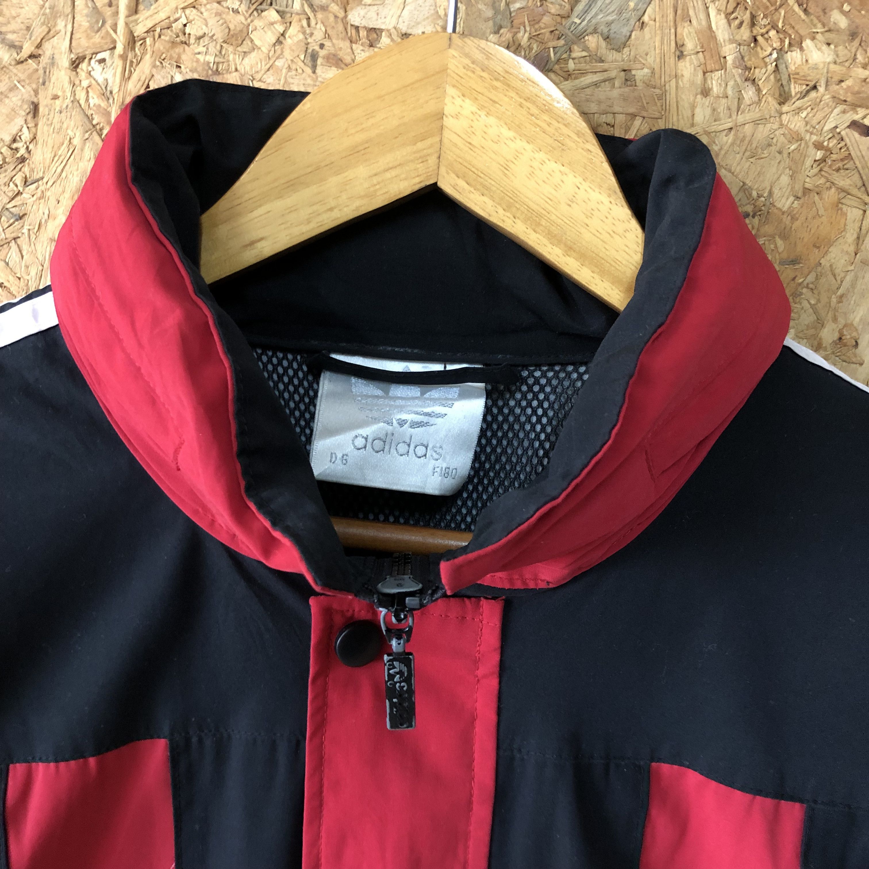 Adidas Vintage 90s Adidas Hoodie Windbreaker Jacket L Size Size US L / EU 52-54 / 3 - 4 Thumbnail