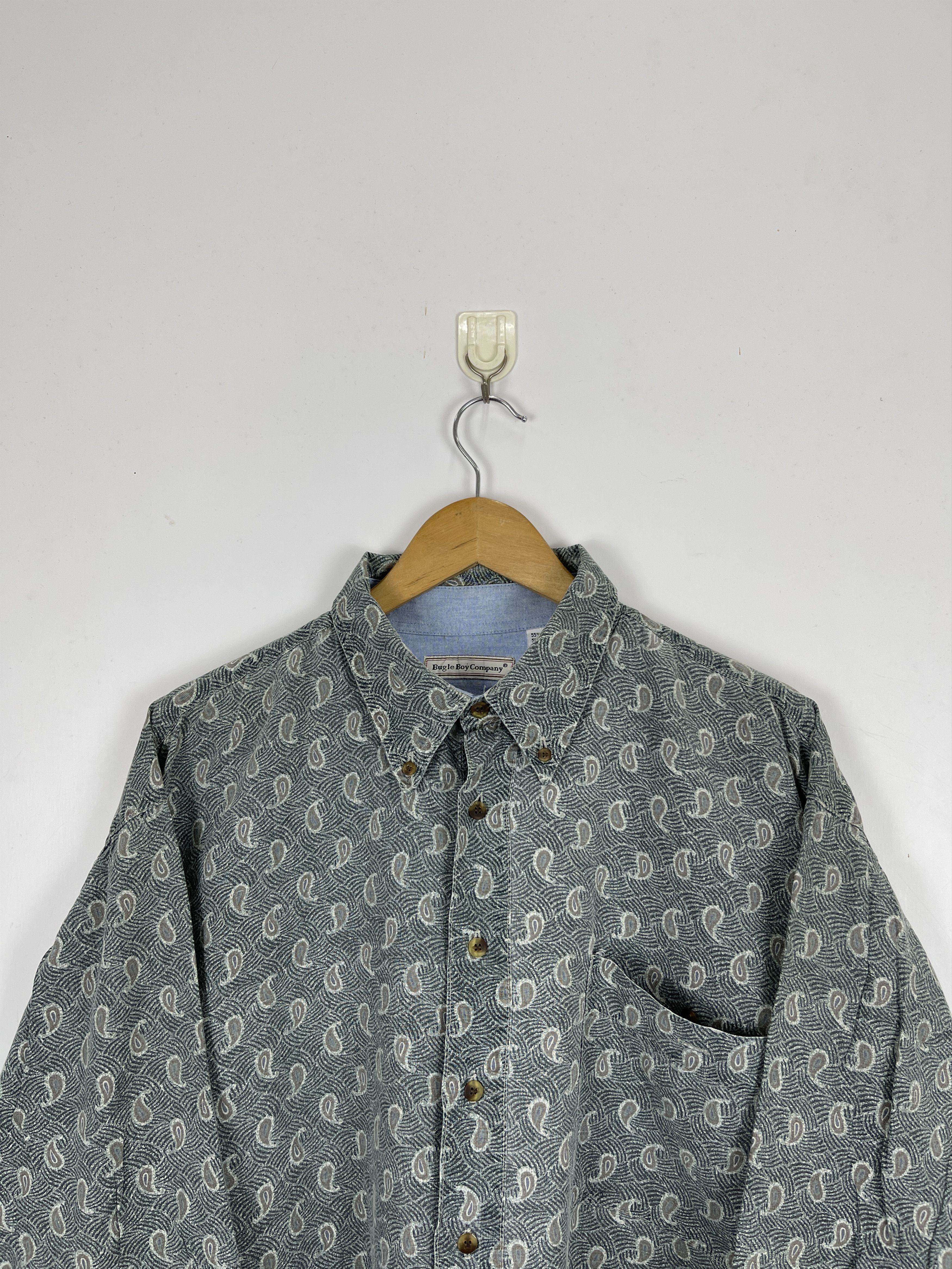 Bugle Boy × Vintage Vintage Bugle Boy Company Paisley Design Shirt TA0414 Size US XL / EU 56 / 4 - 6 Thumbnail
