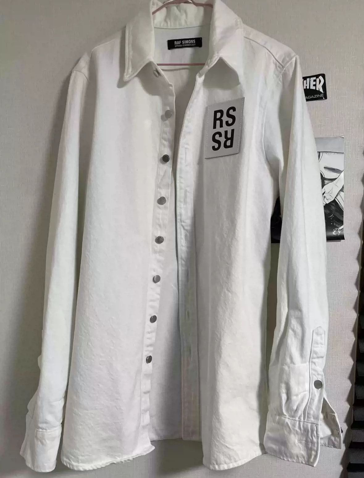 Raf Simons Rafsimmons 21ss denim shirt white | Grailed