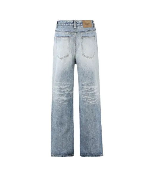 Japanese Brand × Jean American style ice blue washed men's straight baggy jeans Size US 32 / EU 48 - 3 Thumbnail