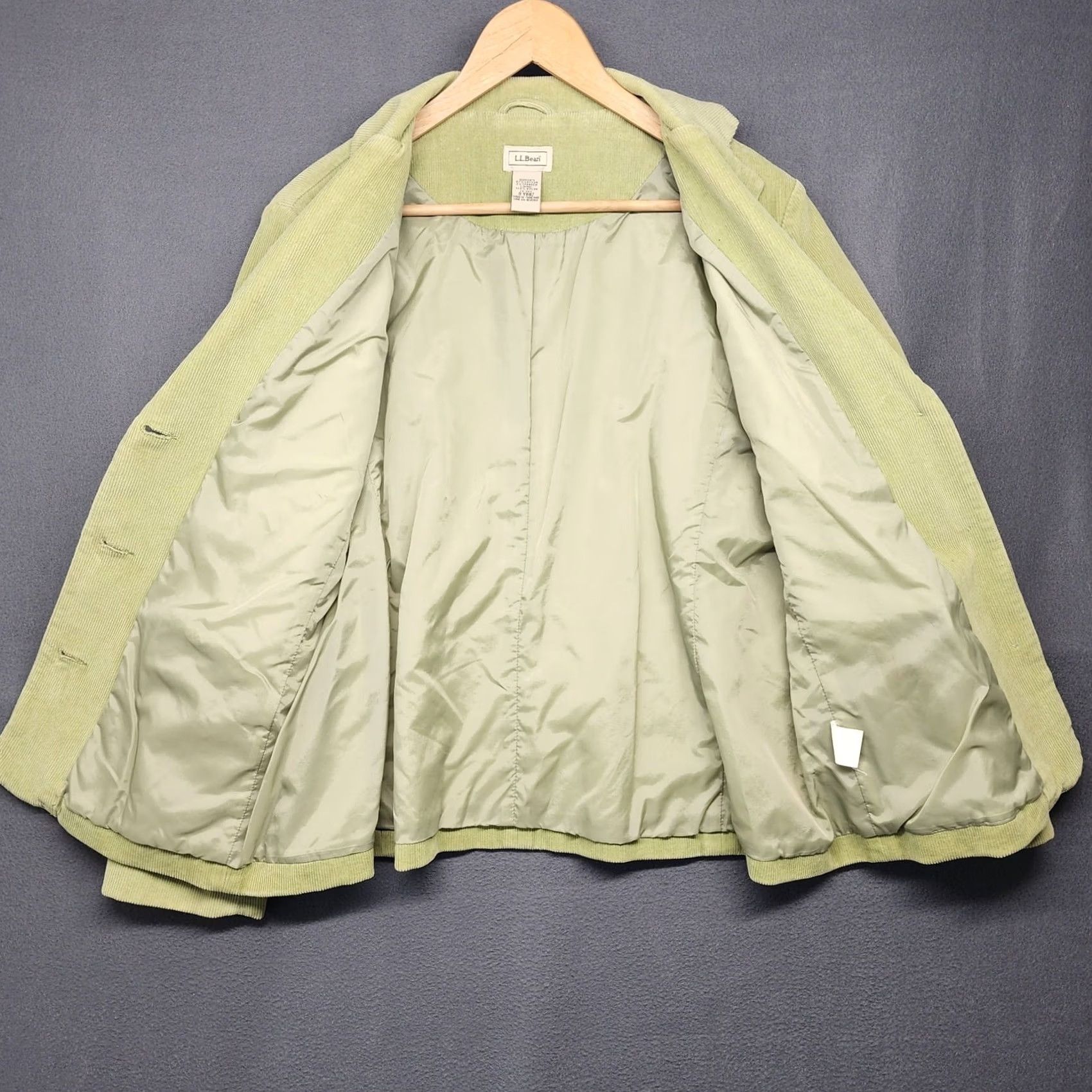 Vintage VINTAGE LL Bean Corduroy Jacket Blazer Womens 12 Petite Green Lined Academia Jacket Womens12 Petite Green Vintage Size XL / US 12-14 / IT 48-50 - 3 Thumbnail