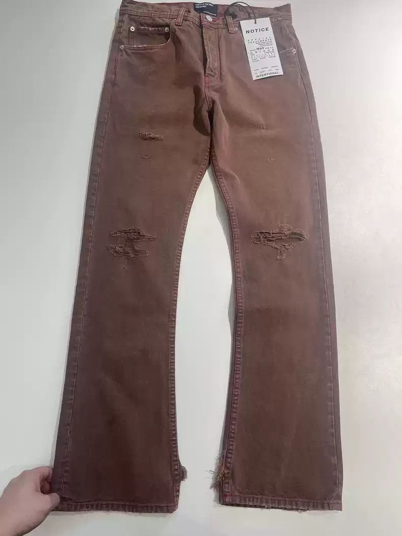 image of Enfants Riches Deprimesblack Magic Destroys Jeans Slightly in Brown, Men's (Size 31)