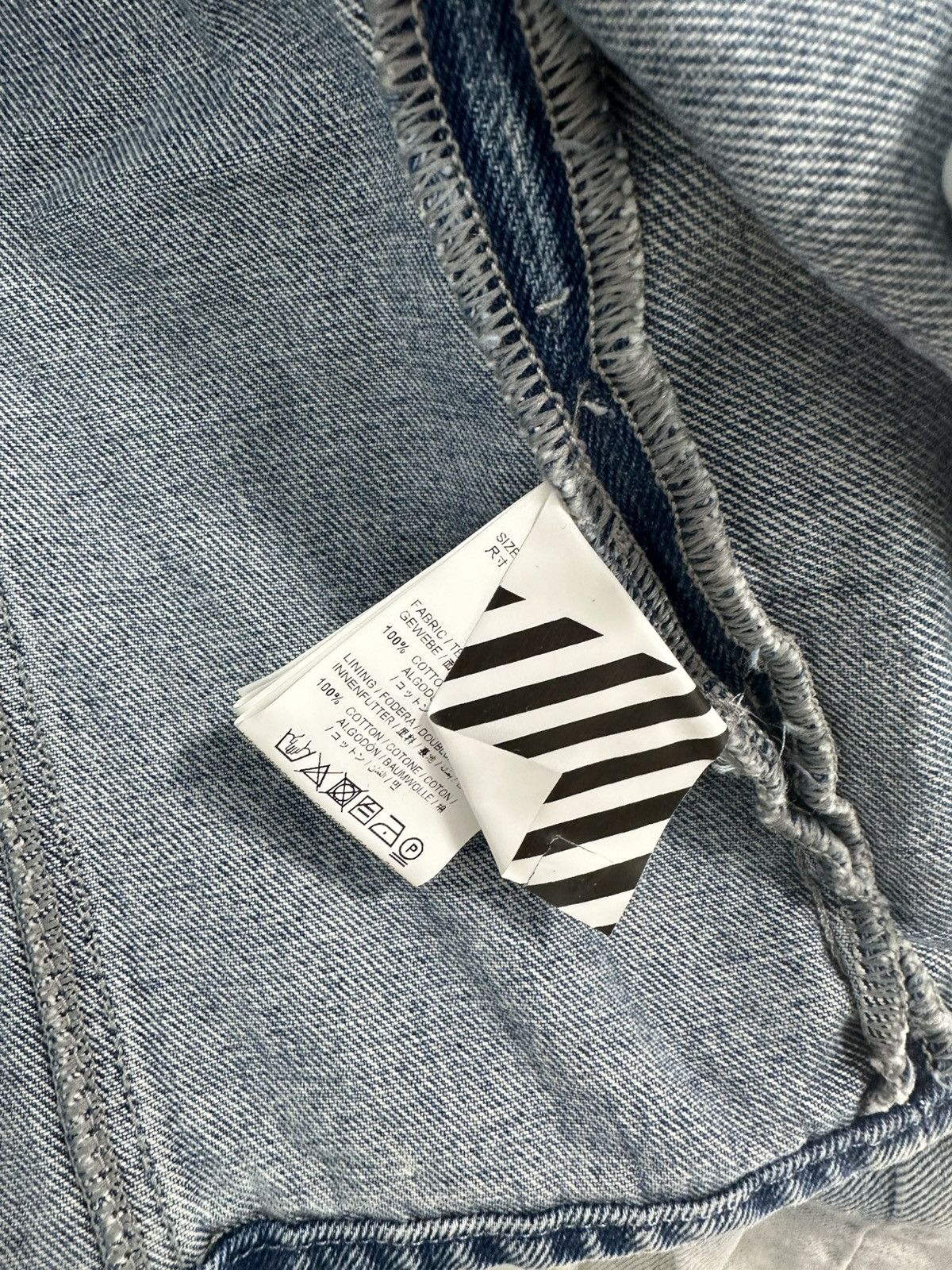 Off-White OFF WHITE DENIM JACKET Rare Size M / US 6-8 / IT 42-44 - 8 Thumbnail