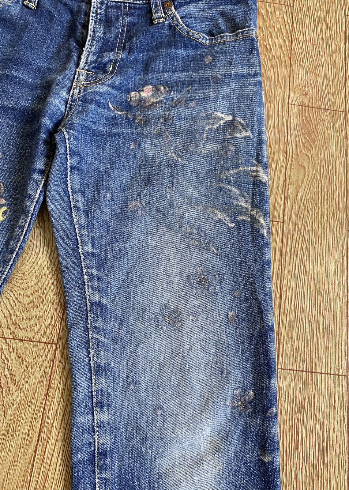 Japanese Brand Rare Vintage Japanese Brand Sukajan Flared Jeans 1990s Size US 26 / EU 42 - 6 Thumbnail