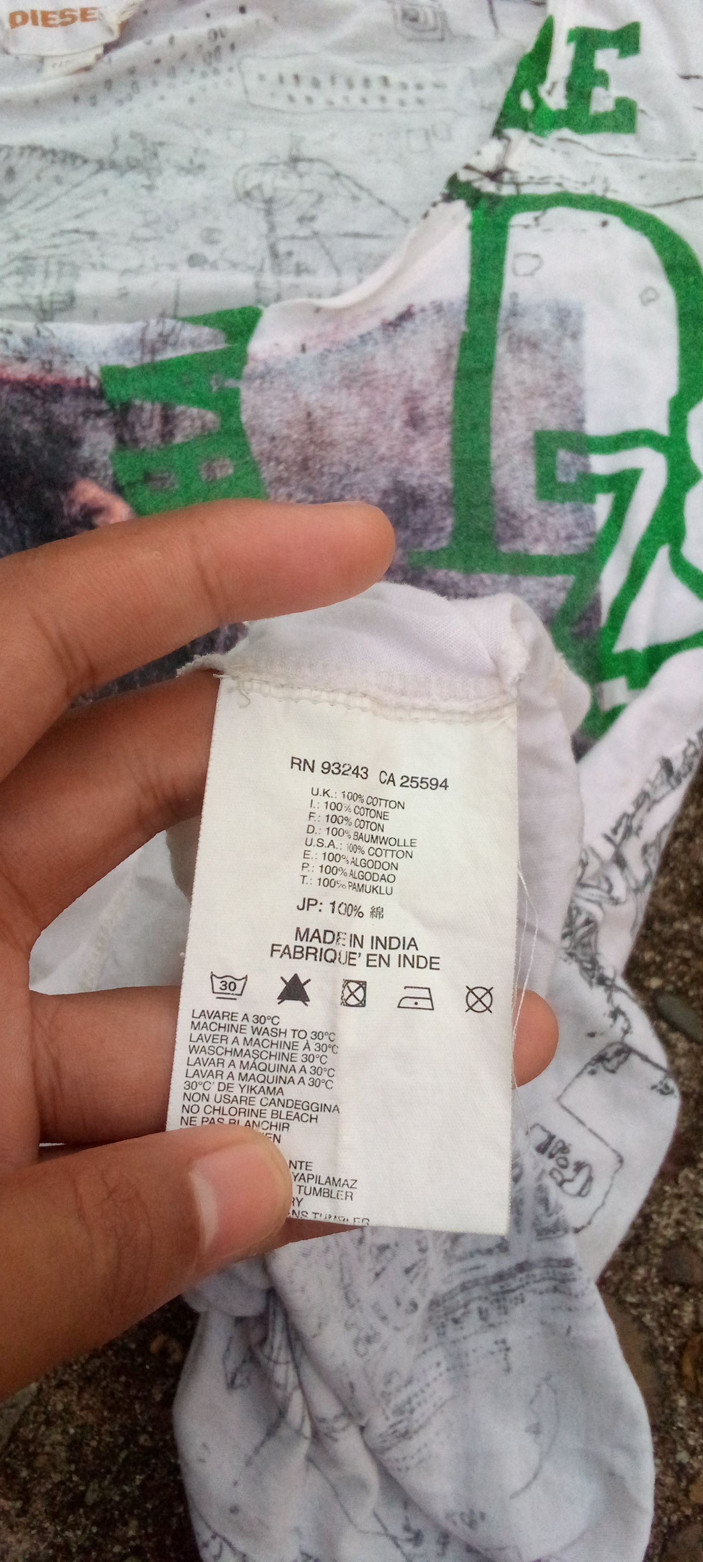 Diesel 2000s Diesel AOP Tshirt Size S / US 4 / IT 40 - 4 Thumbnail