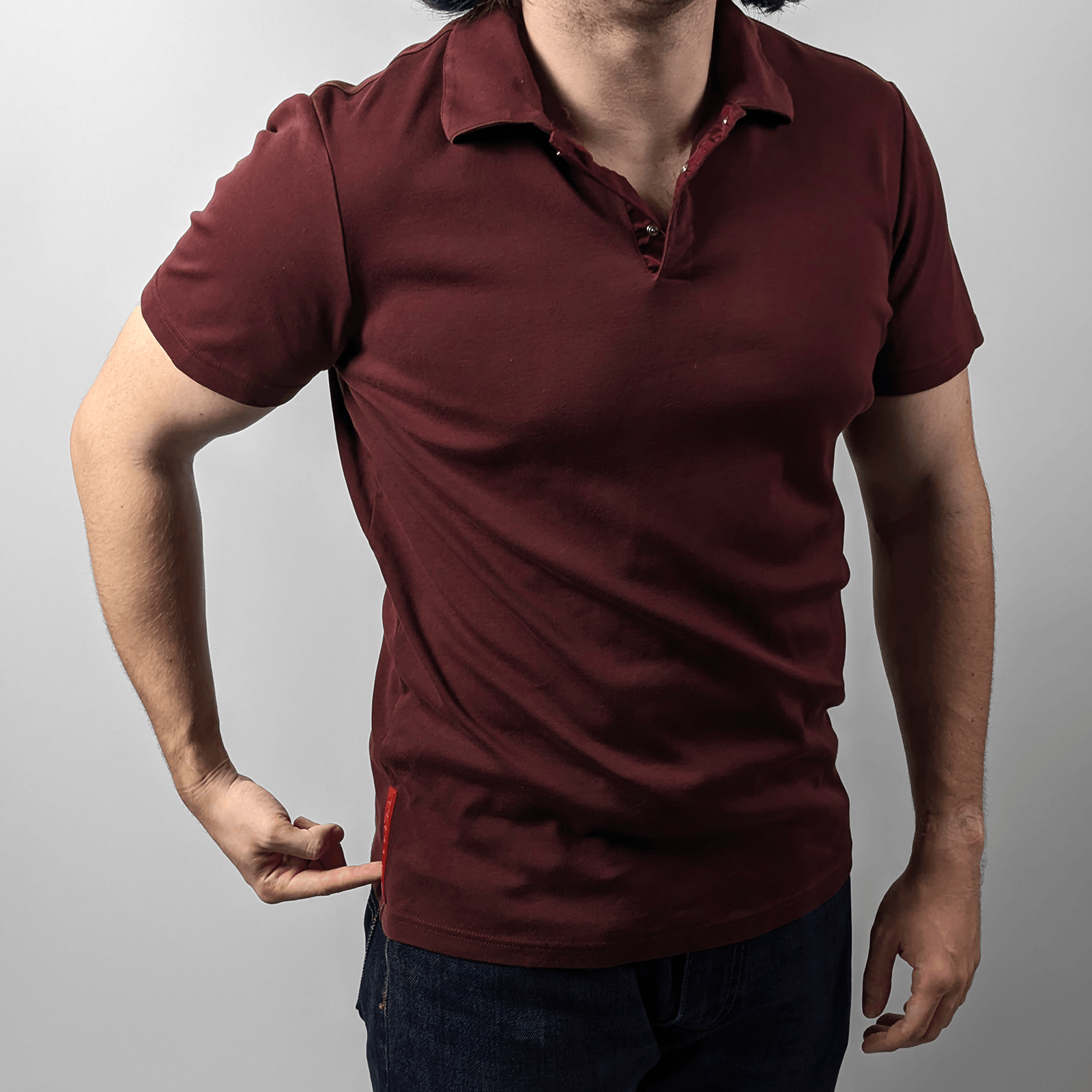 Prada Prada Sport Red Tab 2000s Logo Men`s Jersey Polo Shirt S-M Size US S / EU 44-46 / 1 - 12 Thumbnail