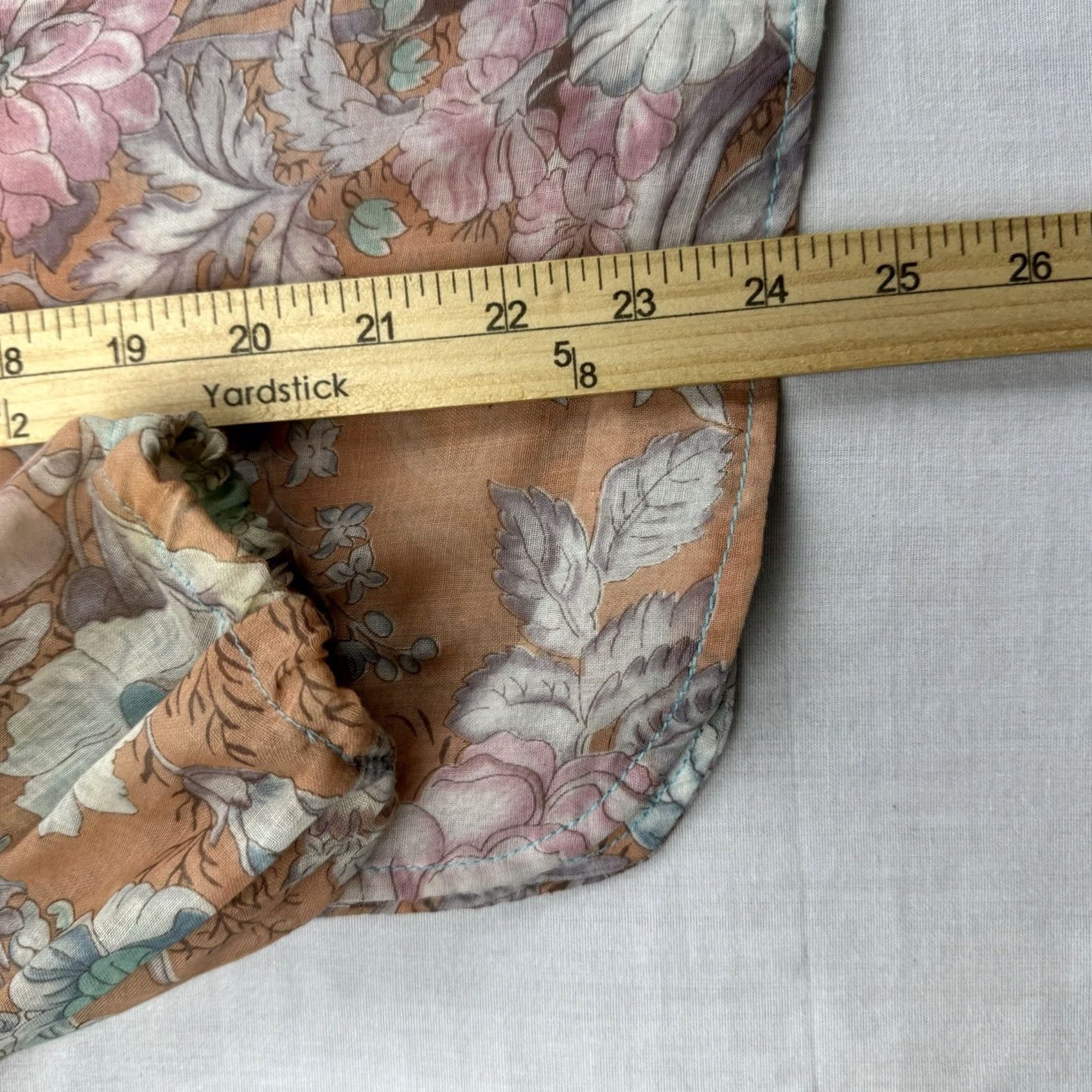 Vintage VINTAGE Floral Button Up Shirt Womens M Orange Sheer Collar Thin Light 80s R&K Originals Button-Up Bohemian Flower Mens? Size M / US 6-8 / IT 42-44 - 7 Thumbnail