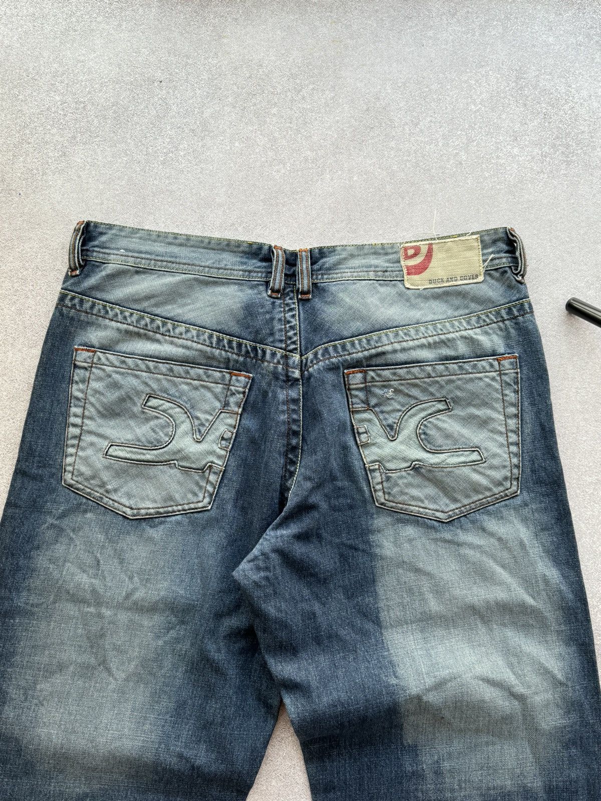 Vintage Jeans Dirty Pants faded crash denim thrashed y2k distressed Size US 36 / EU 52 - 6 Thumbnail