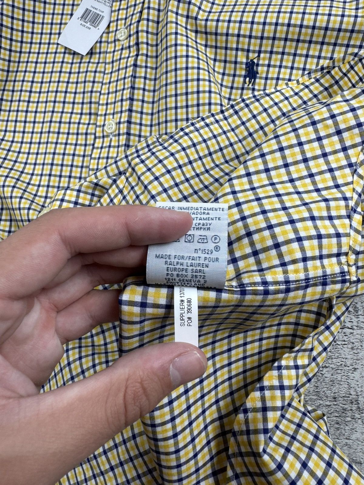 Polo Ralph Lauren NEW Polo Ralph Lauren Classic Fit Checked 2XL Suit Yellow Long Sleeve Shirt Size US XXL / EU 58 / 5 - 13 Thumbnail