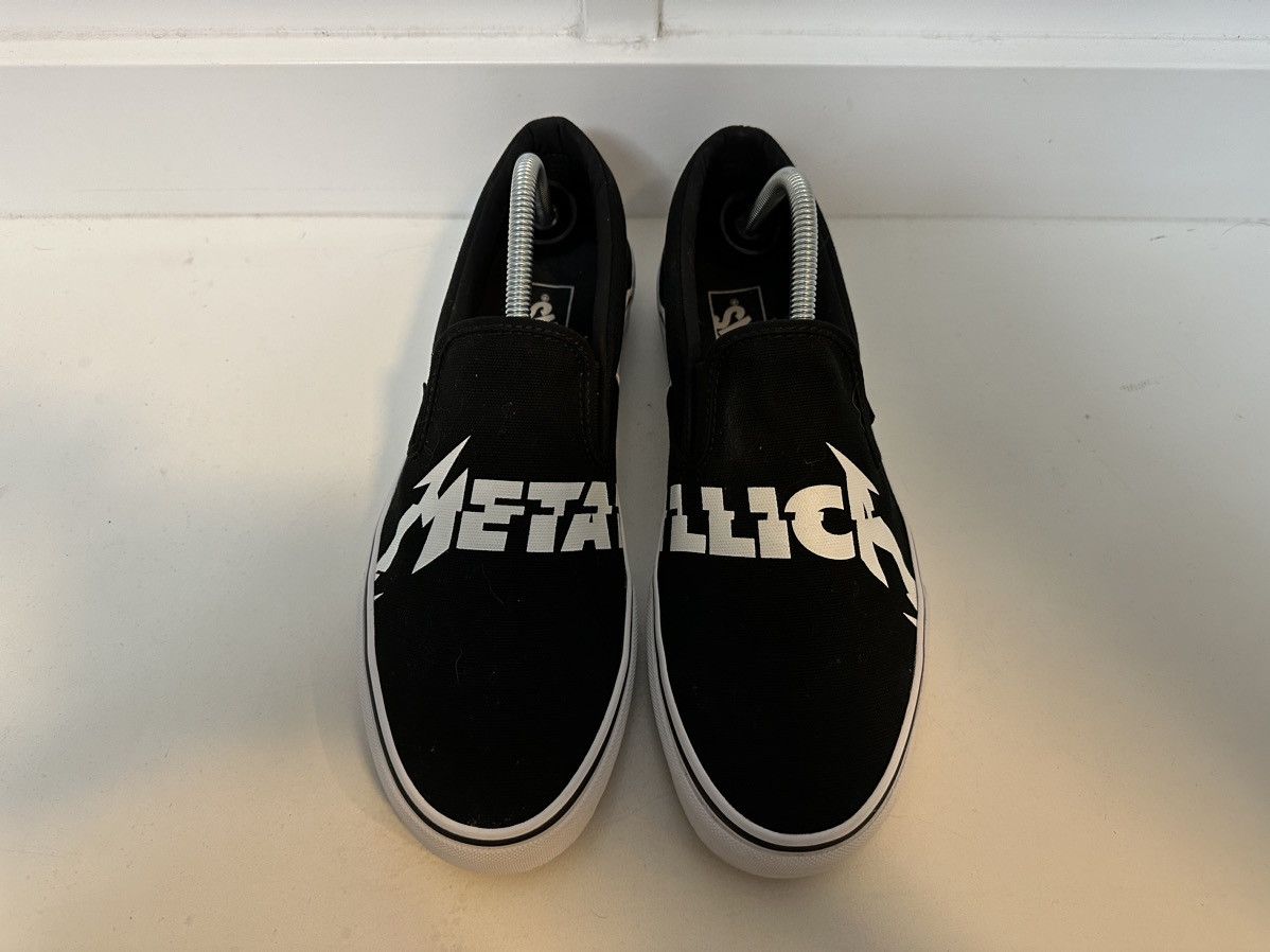 Metallica Vans VANS x METALLICA CLASSIC SLIP ON SHOES Mens Size 10 Grailed