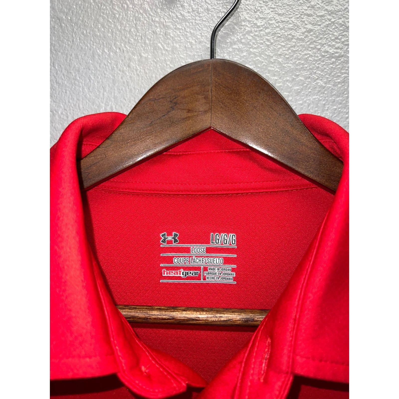 Under Armour Under Armour Polo Shirt Heat Gear Golf Golfing Red Tee Large Size US L / EU 52-54 / 3 - 5 Thumbnail
