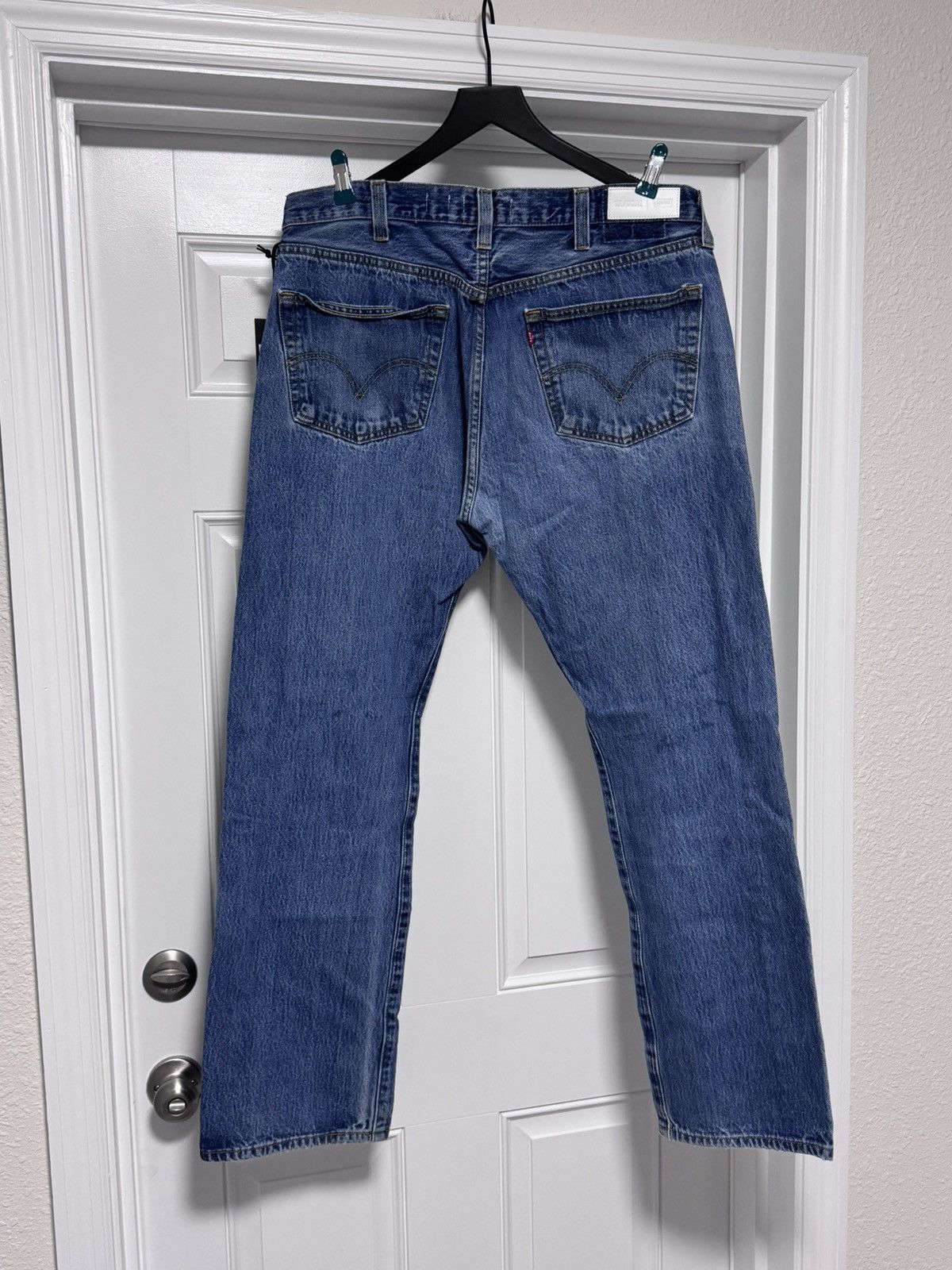 RE/DONE NWT RE/DONE Men’s 1401 Straight Leg Jeans – Worn In Blue Size US 36 / EU 52 - 5 Thumbnail