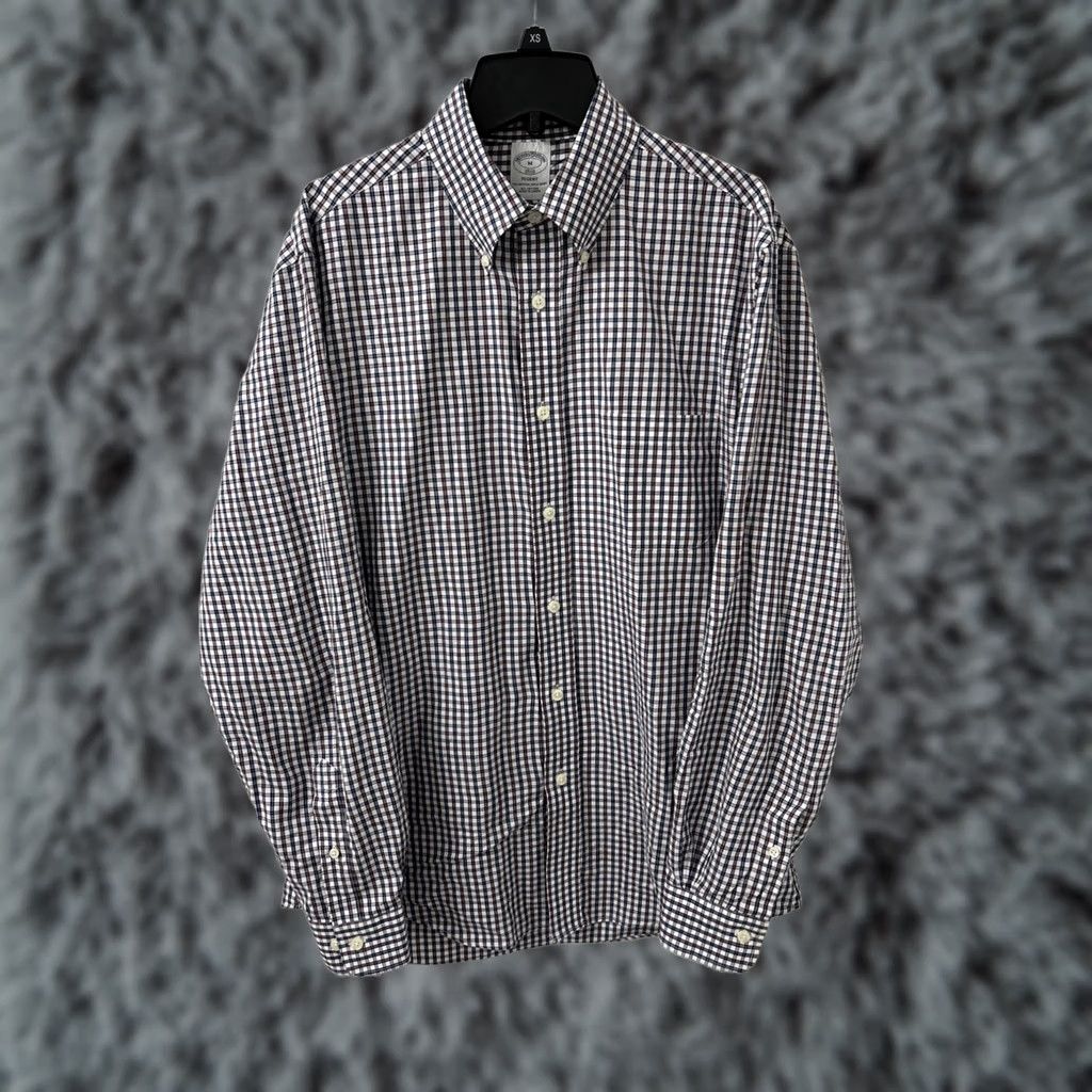 Brooks Brothers VINTAGE Brooks Brothers Original Polo Shirt Mens M Red Blue White Plaid Regent Button Up Shirt Size US M / EU 48-50 / 2 - 1 Thumbnail
