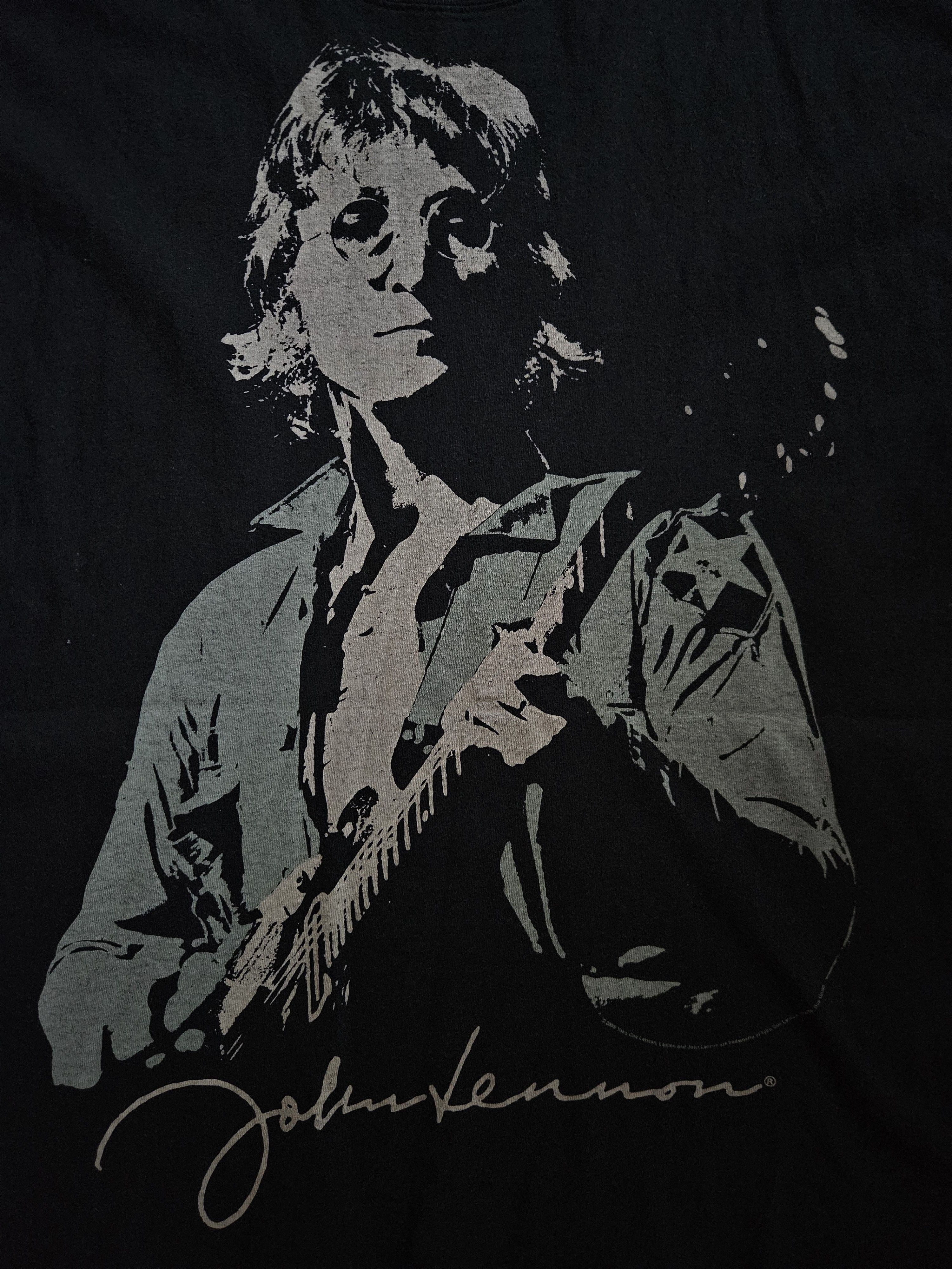 Band Tees × Hanes × Vintage John Lennon Band Tee XL Black Size US XL / EU 56 / 4 - 2 Thumbnail