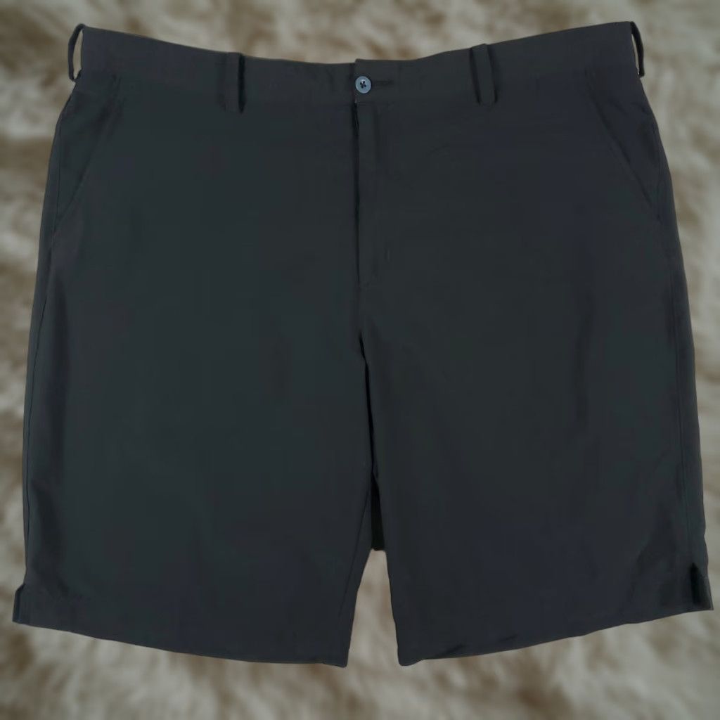 Nike Nike Shorts Mens 40 Black Dri Fit Flat Front Chino Casual Golf Swoosh Logo Polyester Regular Waist 40 Mens Black Nike Shorts Size US 40 / EU 56 - 1 Thumbnail