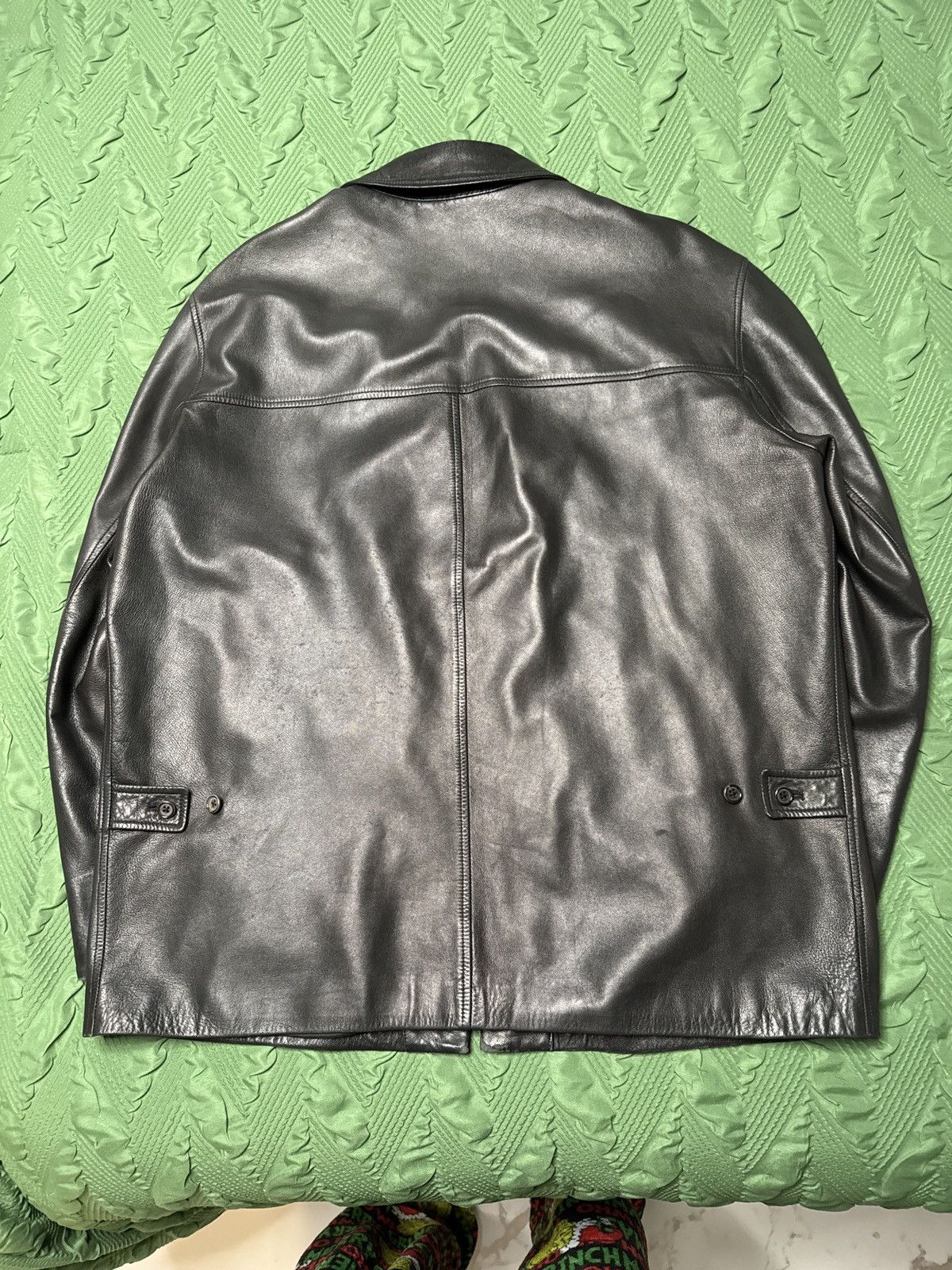 Ralph Lauren Purple Label Black ralph lauren purple label lambskin leather jacket Size US L / EU 52-54 / 3 - 7 Thumbnail