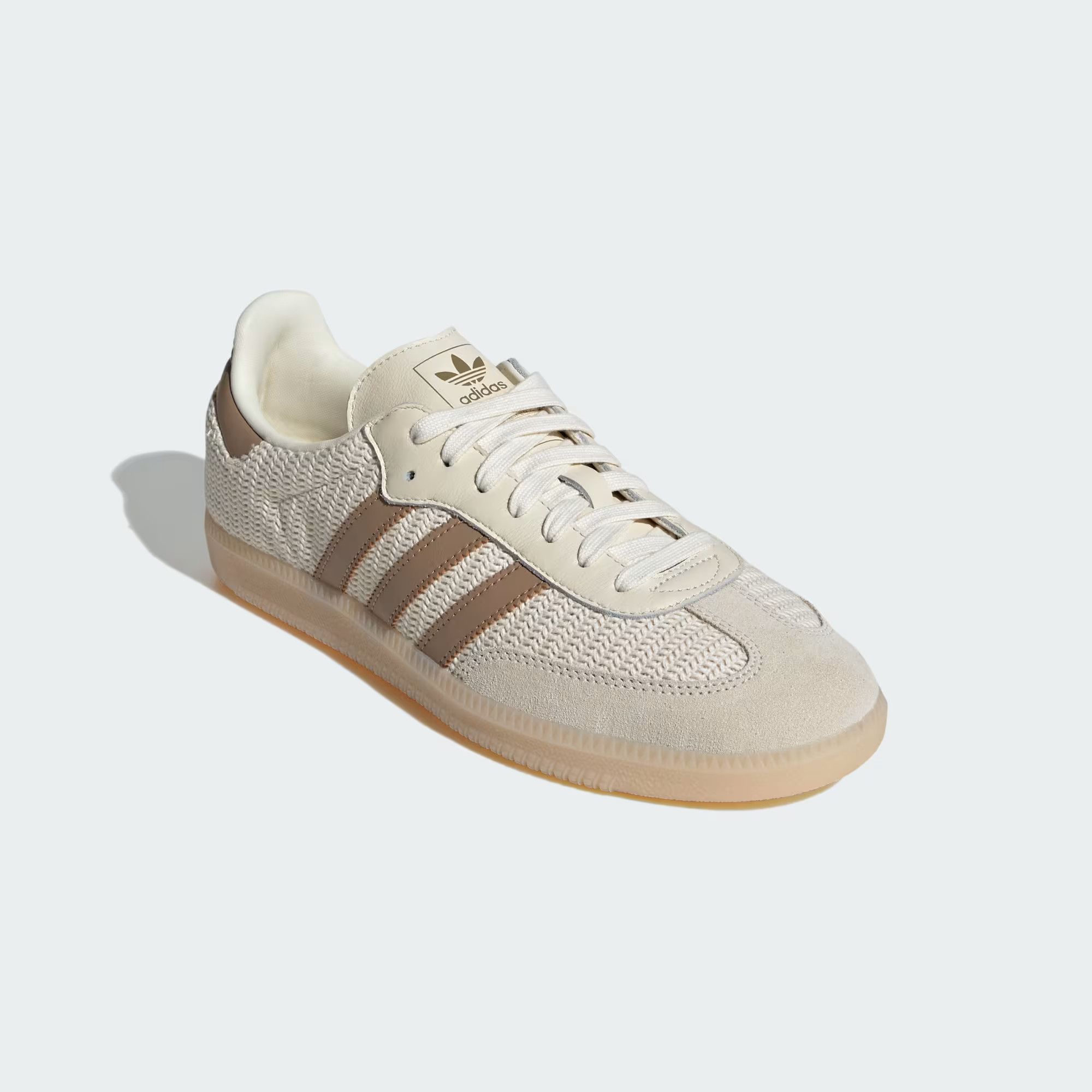Adidas o1mle0426 Unisex Samba Low-Top Sneakers in Cream Size US 8 / EU 41 - 4 Thumbnail