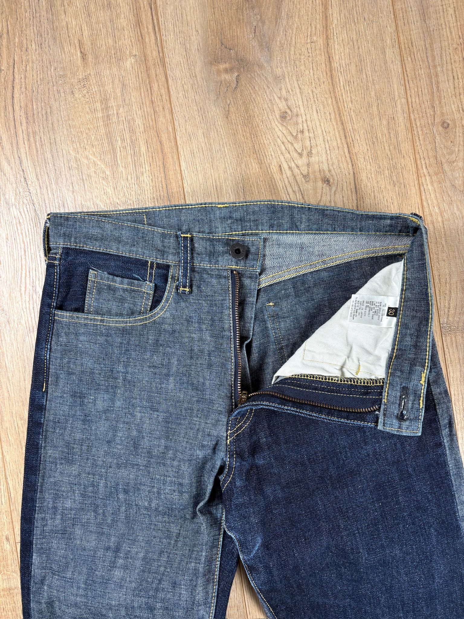 Kapital Kapital Two-tone Raw Unused Jeans Indigo Size US 30 / EU 46 - 6 Thumbnail