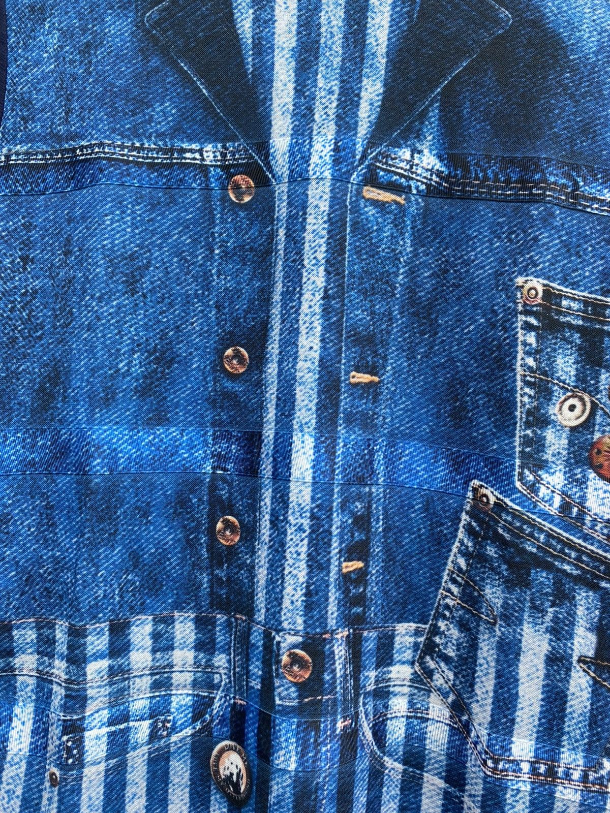 Japanese Brand × Vintage Japanese Longsleeve Denim Style Art Print Size L / US 10 / IT 46 - 7 Thumbnail