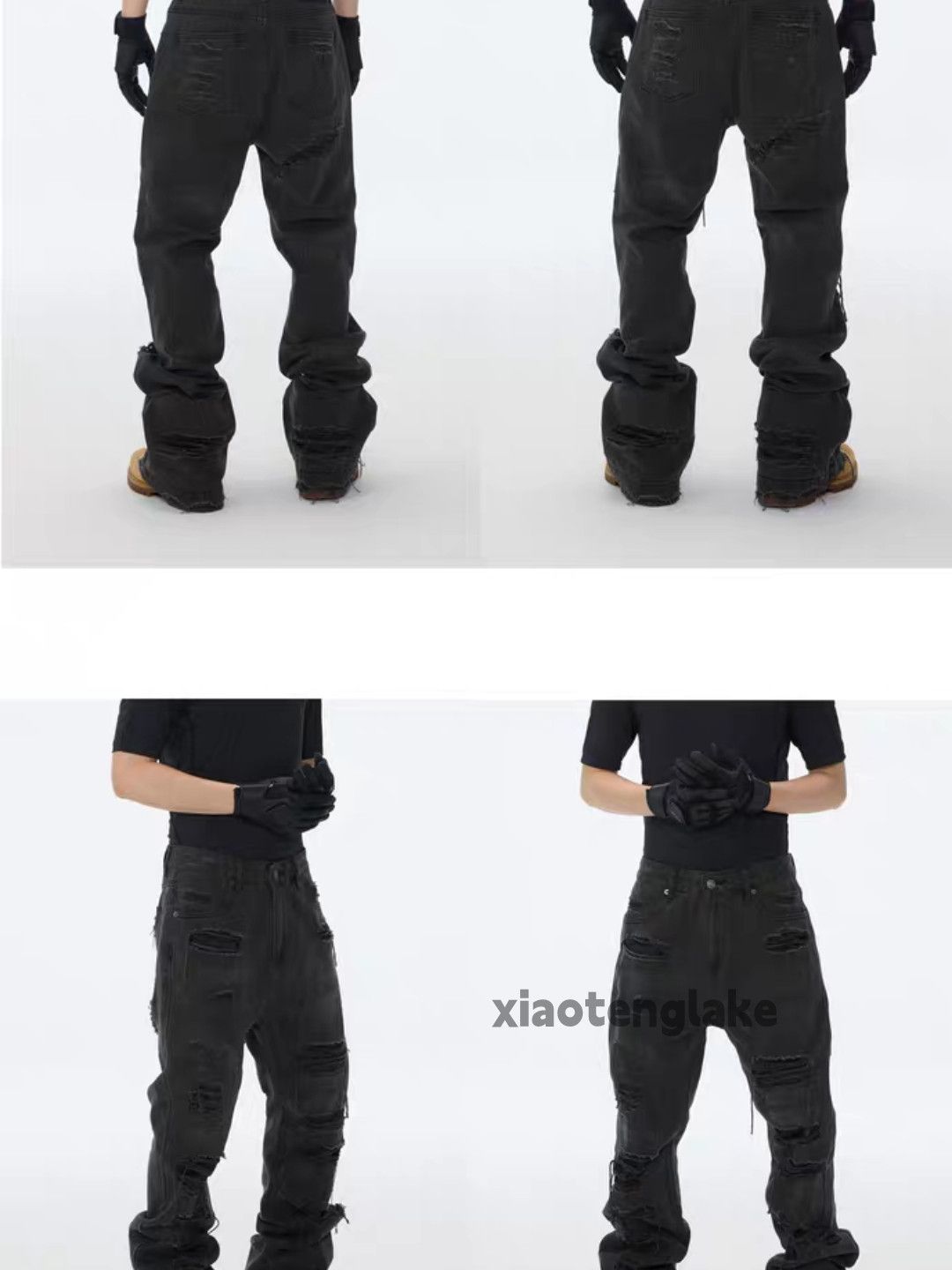Jean ltx vintage faded ripped damaged punk hiphop jeans Size US 30 / EU 46 - 7 Thumbnail