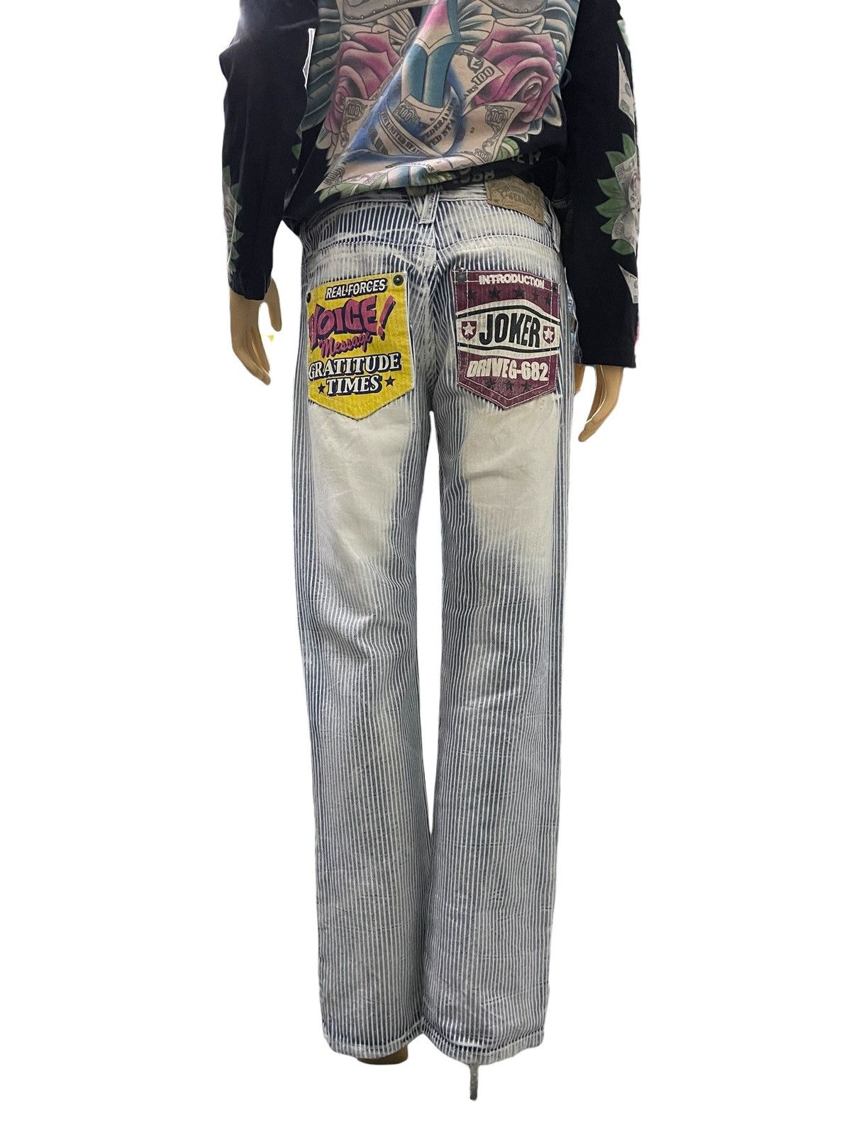 Hysteric Glamour × Japanese Brand The Vintage Standard Japan Hickory Distressed Laser Jeans Size US 30 / EU 46 - 3 Thumbnail