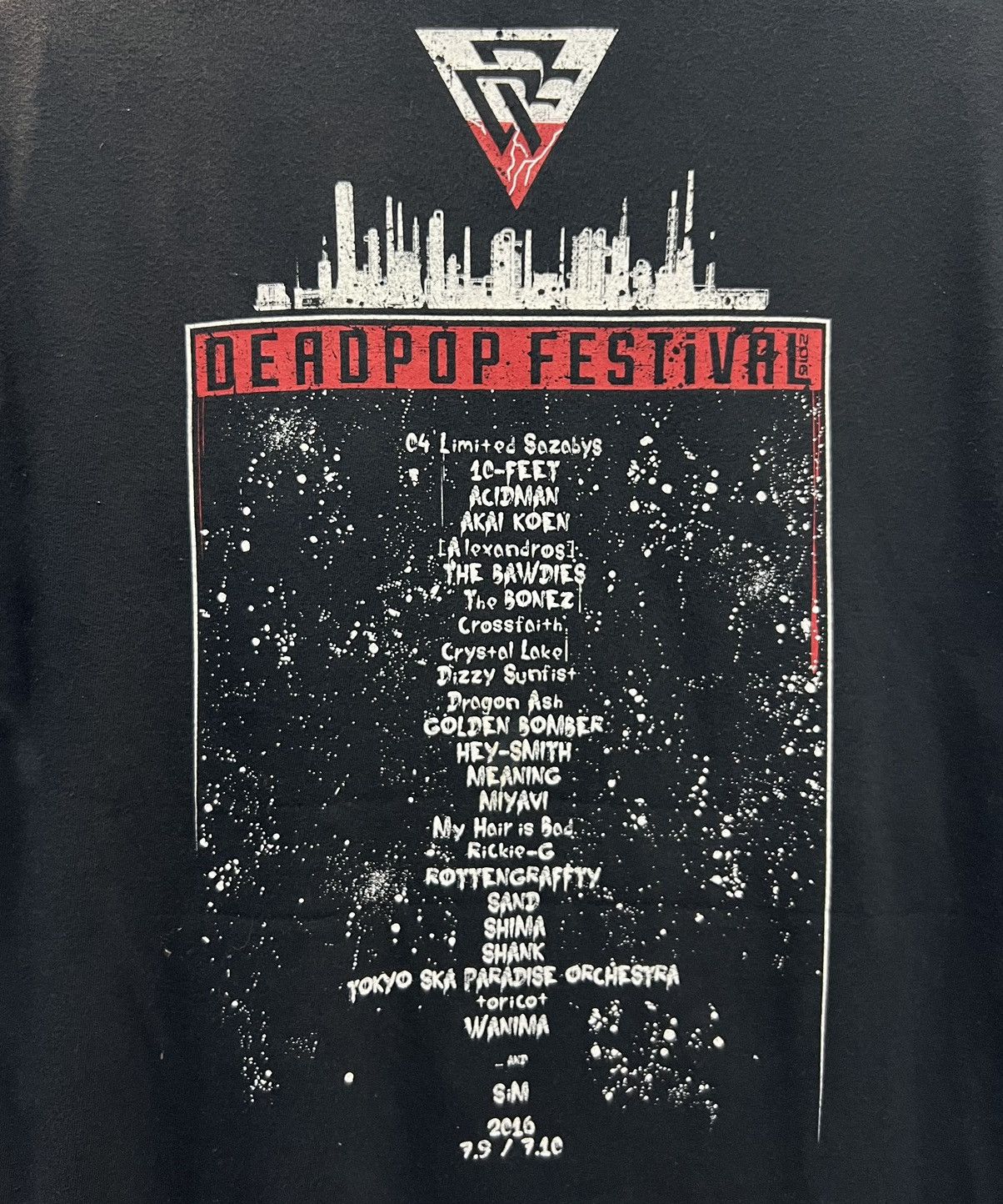 Band Tees × Japanese Brand × Vintage 🔥grailsale🔥 DEAD POP FESTIVAL ROCK TOUR 2016 GRAPHIC SHIRT Size US M / EU 48-50 / 2 - 4 Thumbnail