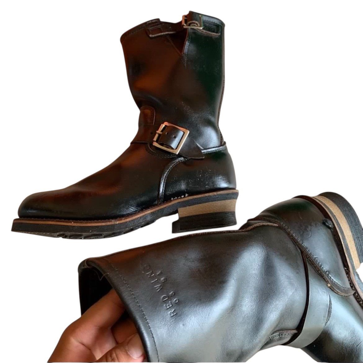 Red Wing Red Wing 2268 Engineer Ansi Z41 Steel Tor Boots Size US 8.5 / EU 41-42 - 2 Thumbnail