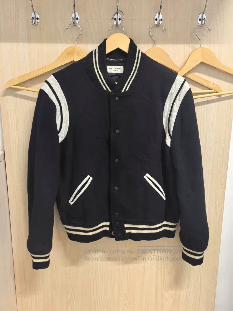 Saint Laurent Paris Saint Laurent Paris Classic Black and White Baseball Jacke Size US L / EU 52-54 / 3 - 1 Thumbnail