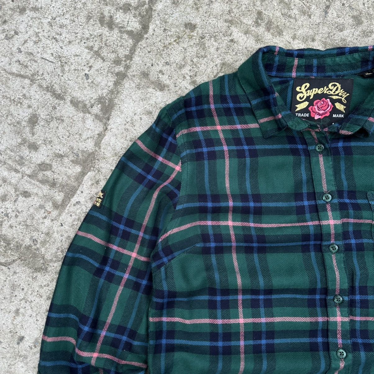 Superdry Vintage Women’s Superdry Checkered Shirt Y2K 00s Size 6 USA Size M / US 6-8 / IT 42-44 - 5 Thumbnail