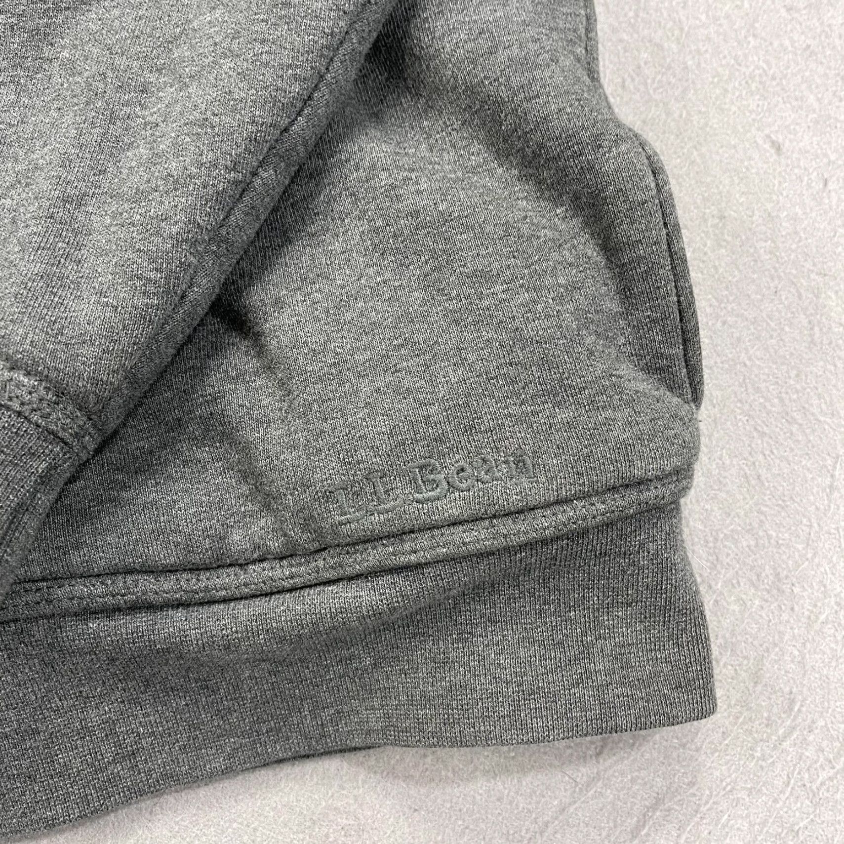 Vintage L.L. Bean Sweatshirt Mens XLT Gray Katahdin Iron Works Full Zip Sherpa Lined Mock Neck Size US XL / EU 56 / 4 - 3 Thumbnail