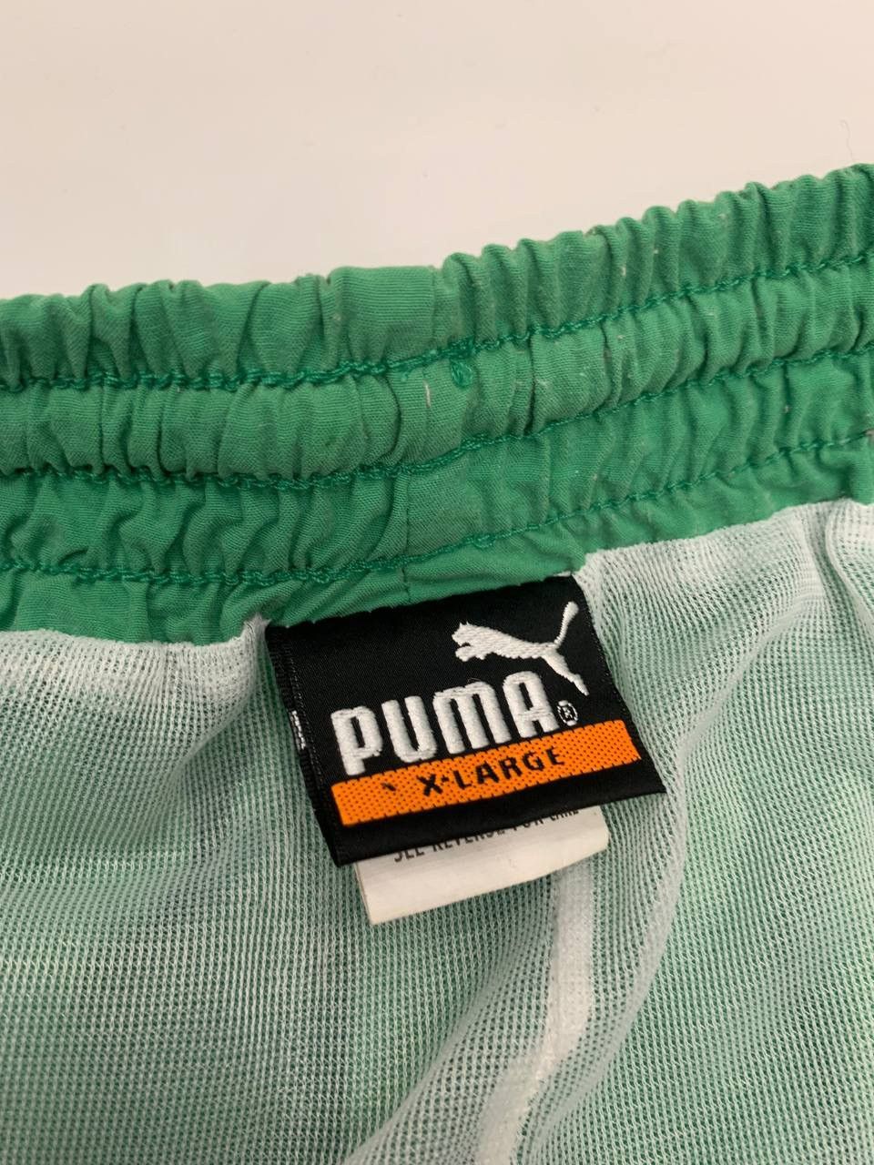 Puma 🔥Puma vintage shorts big logo green XL Size US 36 / EU 52 - 6 Thumbnail