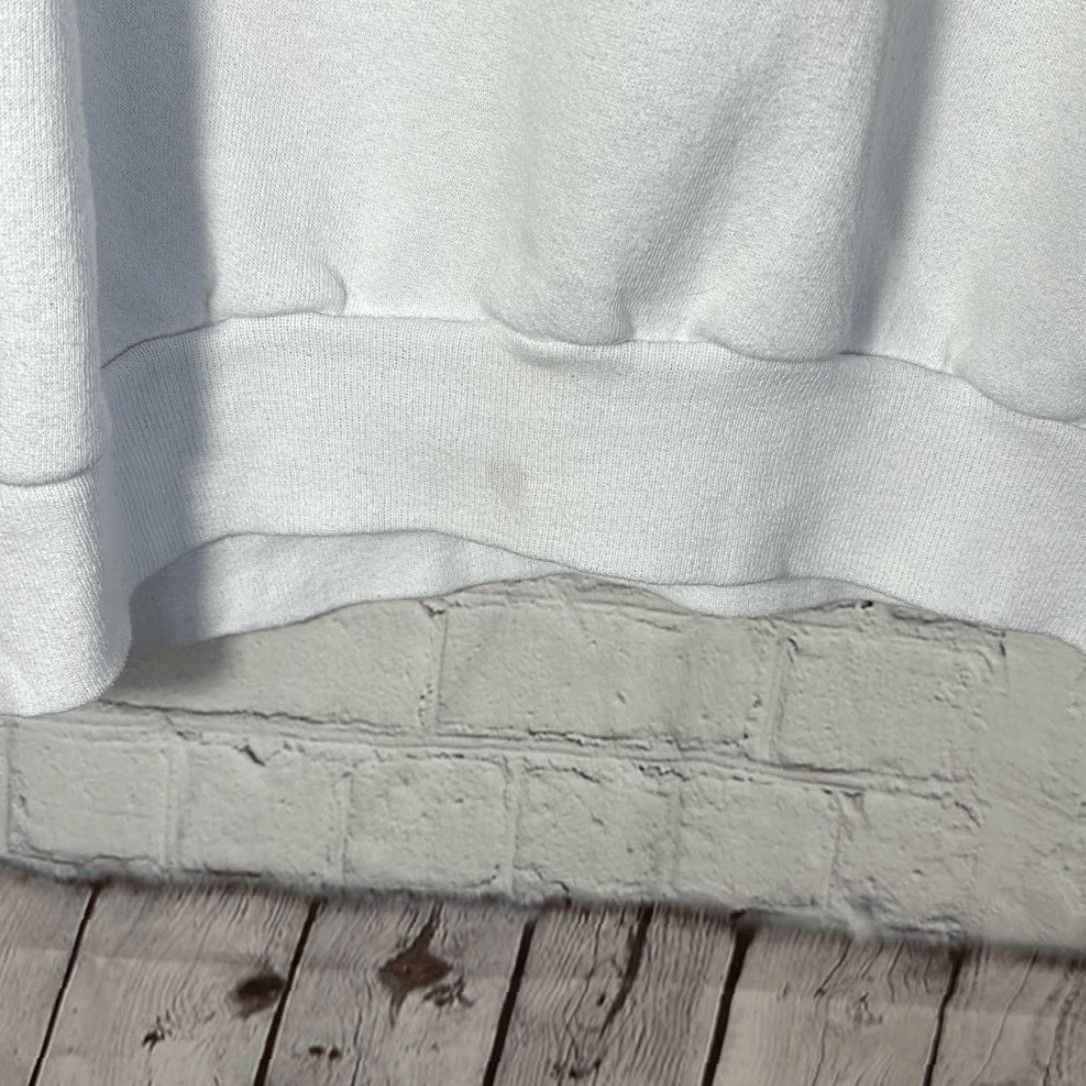 Vintage VINTAGE Top Stitch Sweatshirt Women XL White Embroidered Bunny Rabbit Morning Sun Stitch Pullover Size XL / US 12-14 / IT 48-50 - 4 Thumbnail