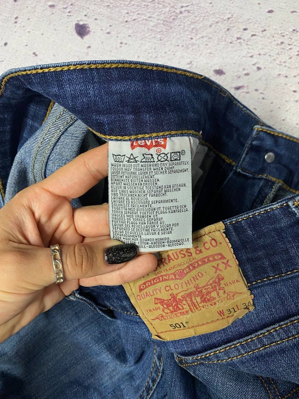Levi's Vintage Levi's 501 Regular Fit Light Blue Denim Jeans 31*34 Size 31" - 7 Thumbnail