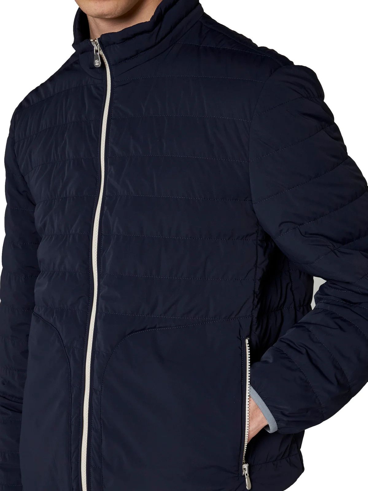 Brunello Cucinelli 0924 Wr Padded Jacket in Navy Size US L / EU 52-54 / 3 - 3 Thumbnail