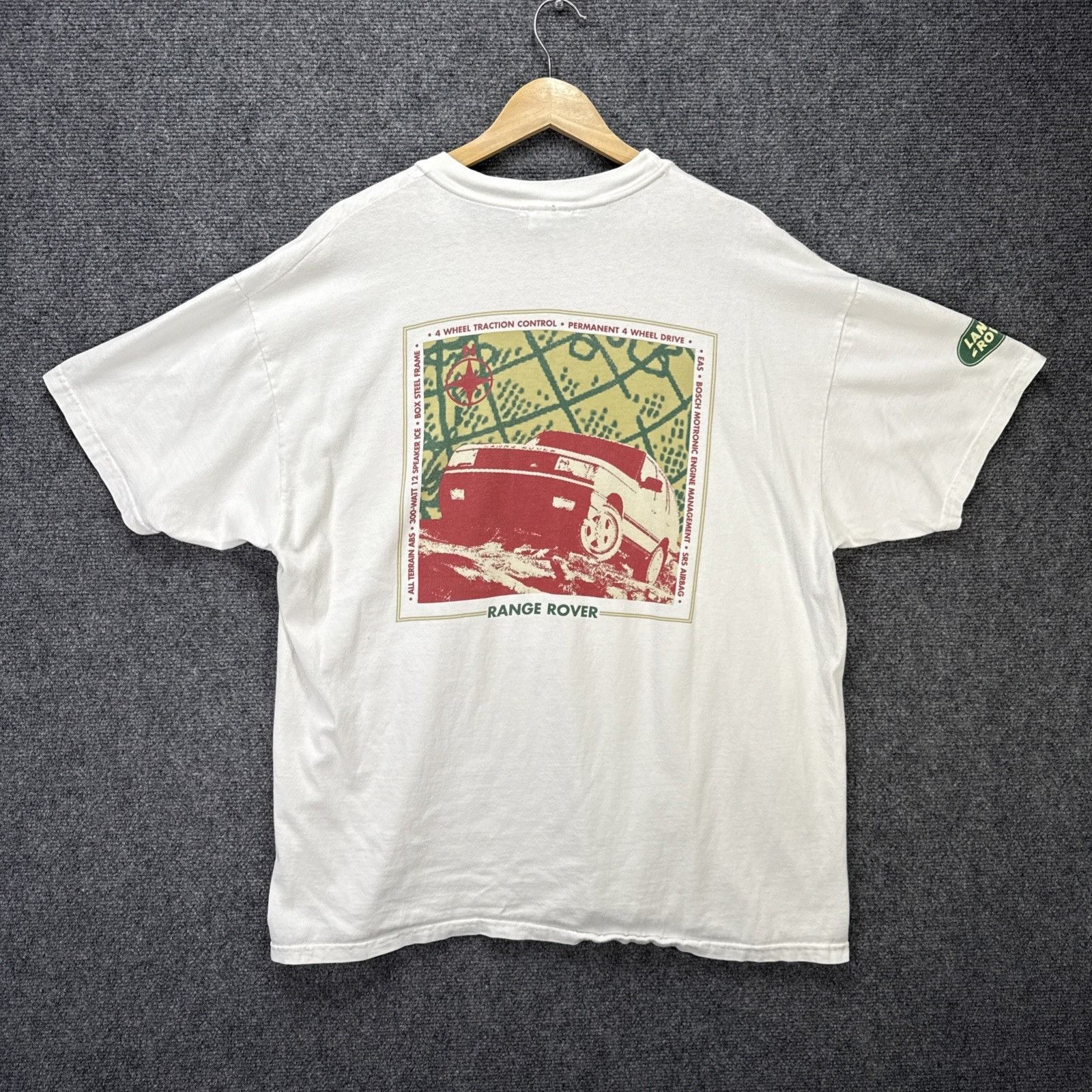 Vintage Vintage Land Rover Shirt Mens XL White 90s Safari Outdoors N Size US XL / EU 56 / 4 - 1 Thumbnail