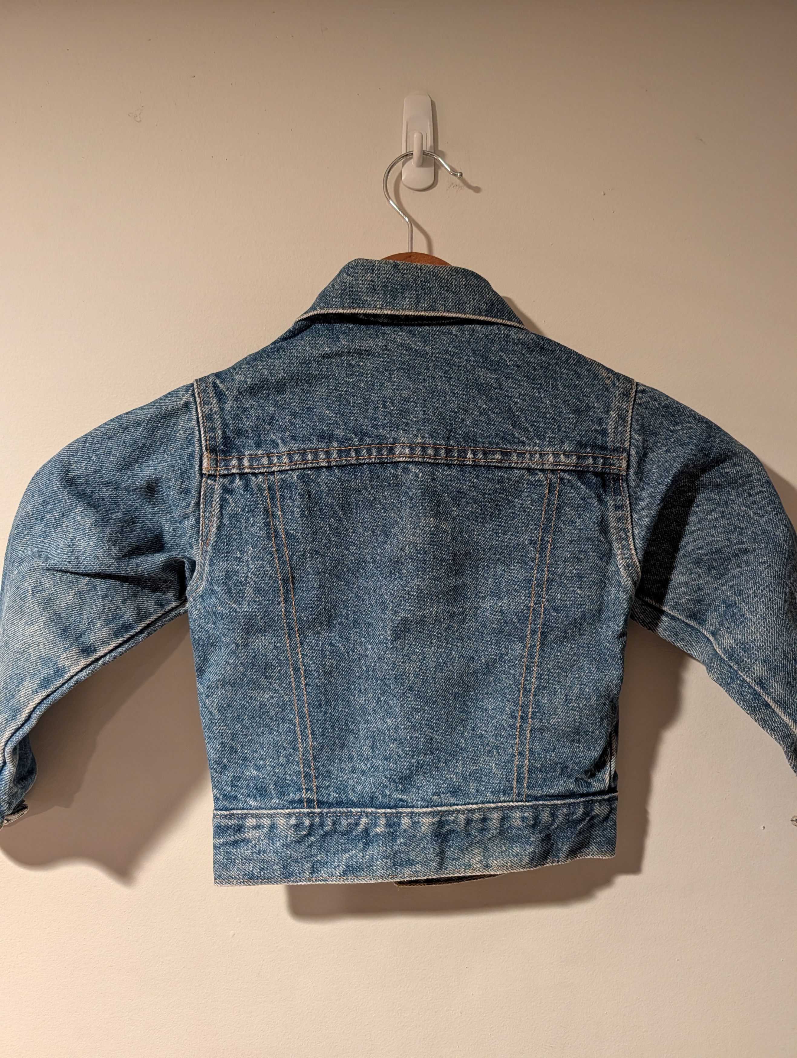 Levi's Vintage 70s Little Levi’s Denim Trucker Jacket Orange Tab 4T Size US S / EU 44-46 / 1 - 10 Thumbnail