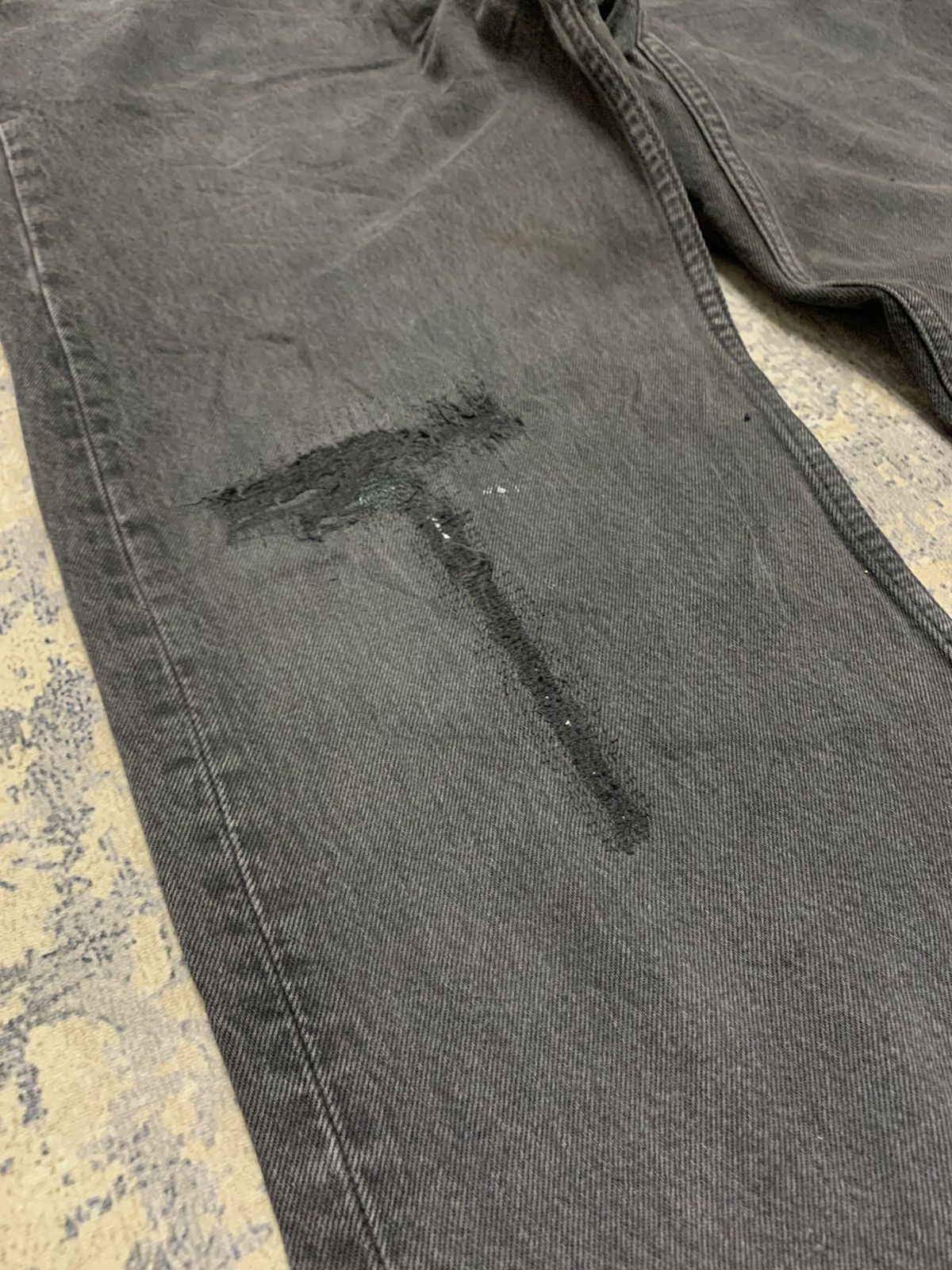 Levi's Size 30x35 Vintage 90s Levis 501 Faded Black USA Size US 39 - 4 Thumbnail