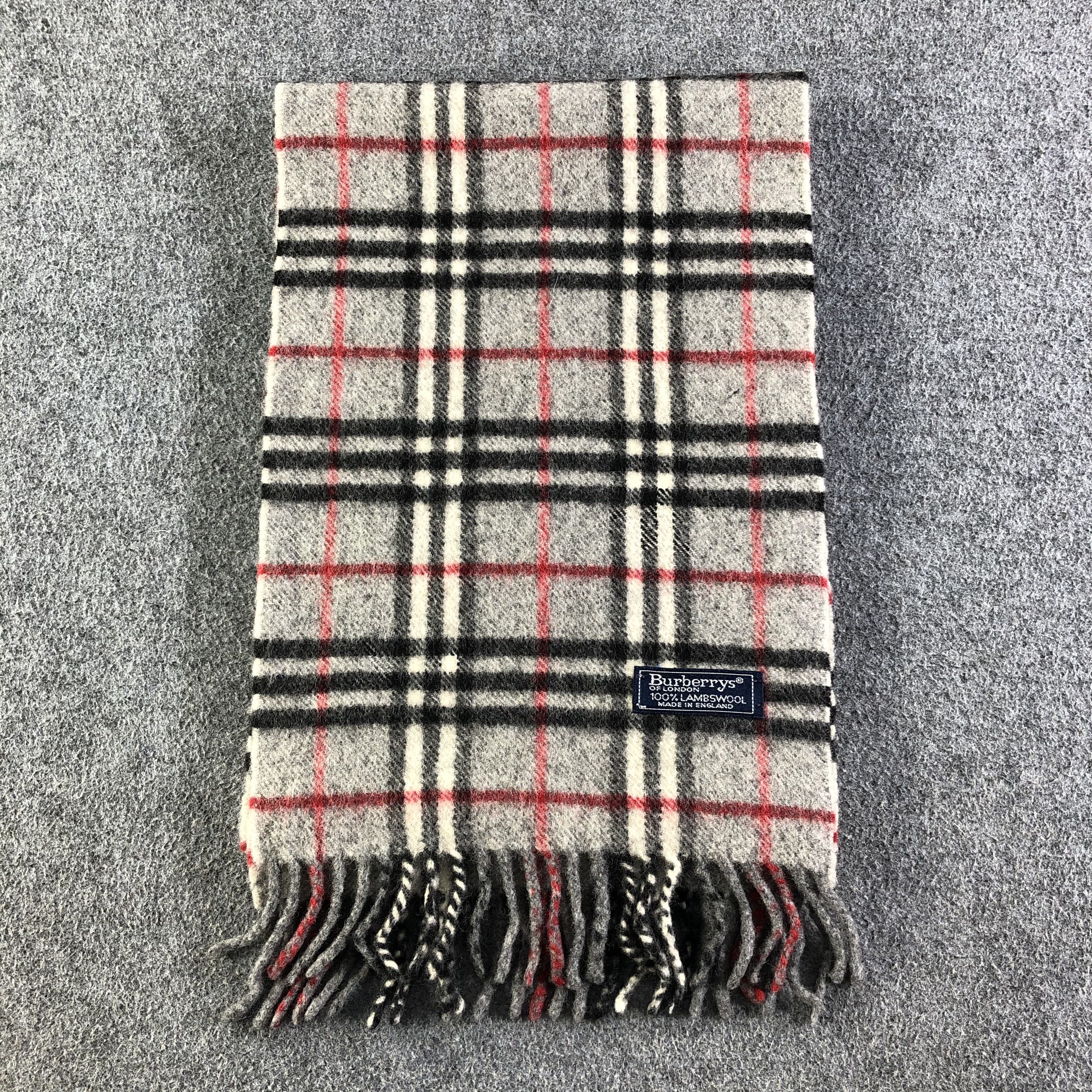 Burberry Burberrys Lambswool Scarf / Muffler / Neckwear Size ONE SIZE - 2 Thumbnail