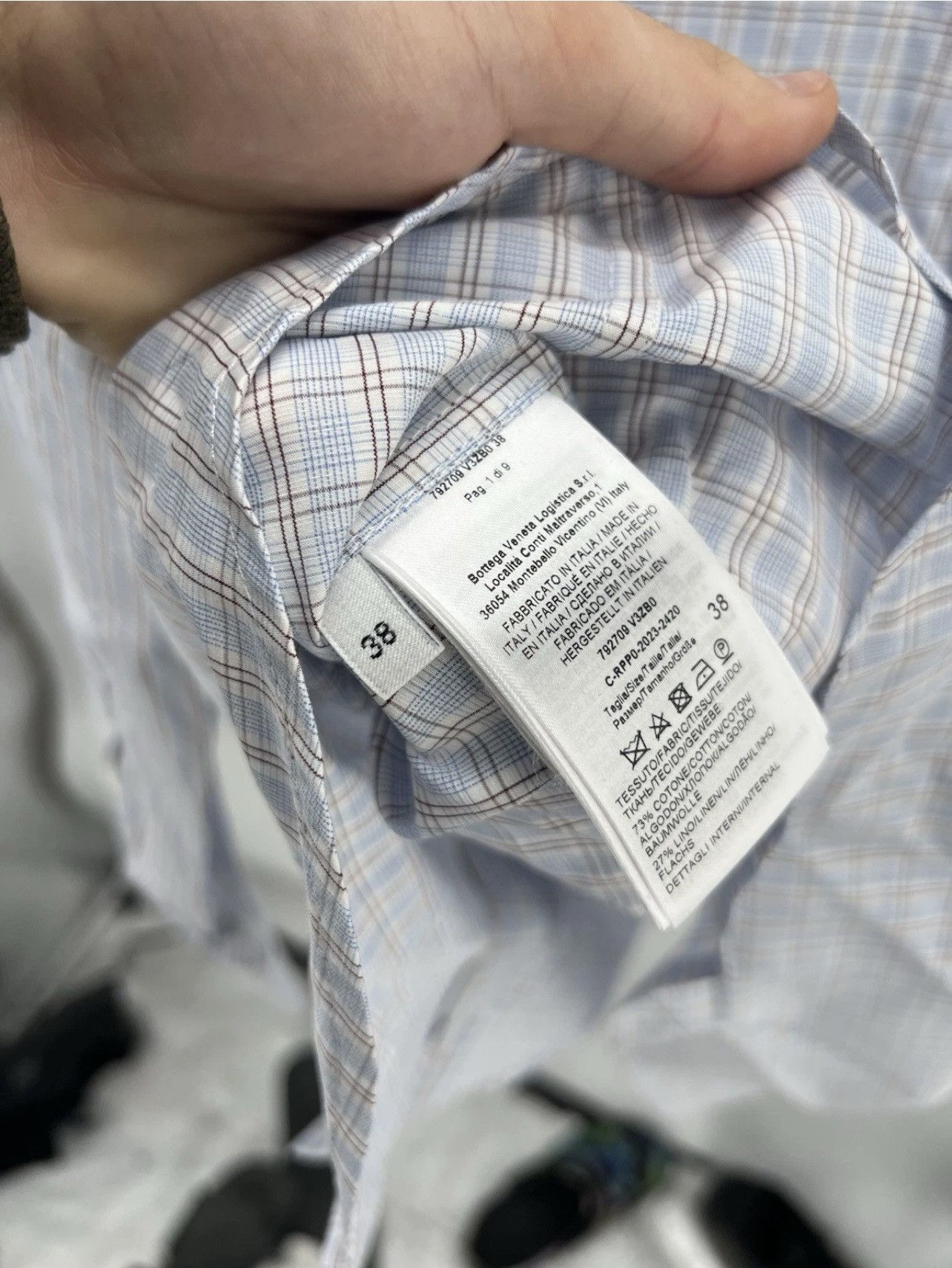 Bottega Veneta Bottega Veneta Check Shirts Size 38 RRP $900 Size XS / US 0-2 / IT 36-38 - 5 Thumbnail