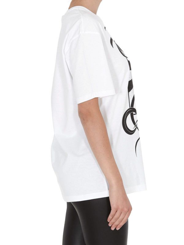 Alexander McQueen o1y0325 T-Shirt in Black & White Size XS / US 0-2 / IT 36-38 - 5 Thumbnail