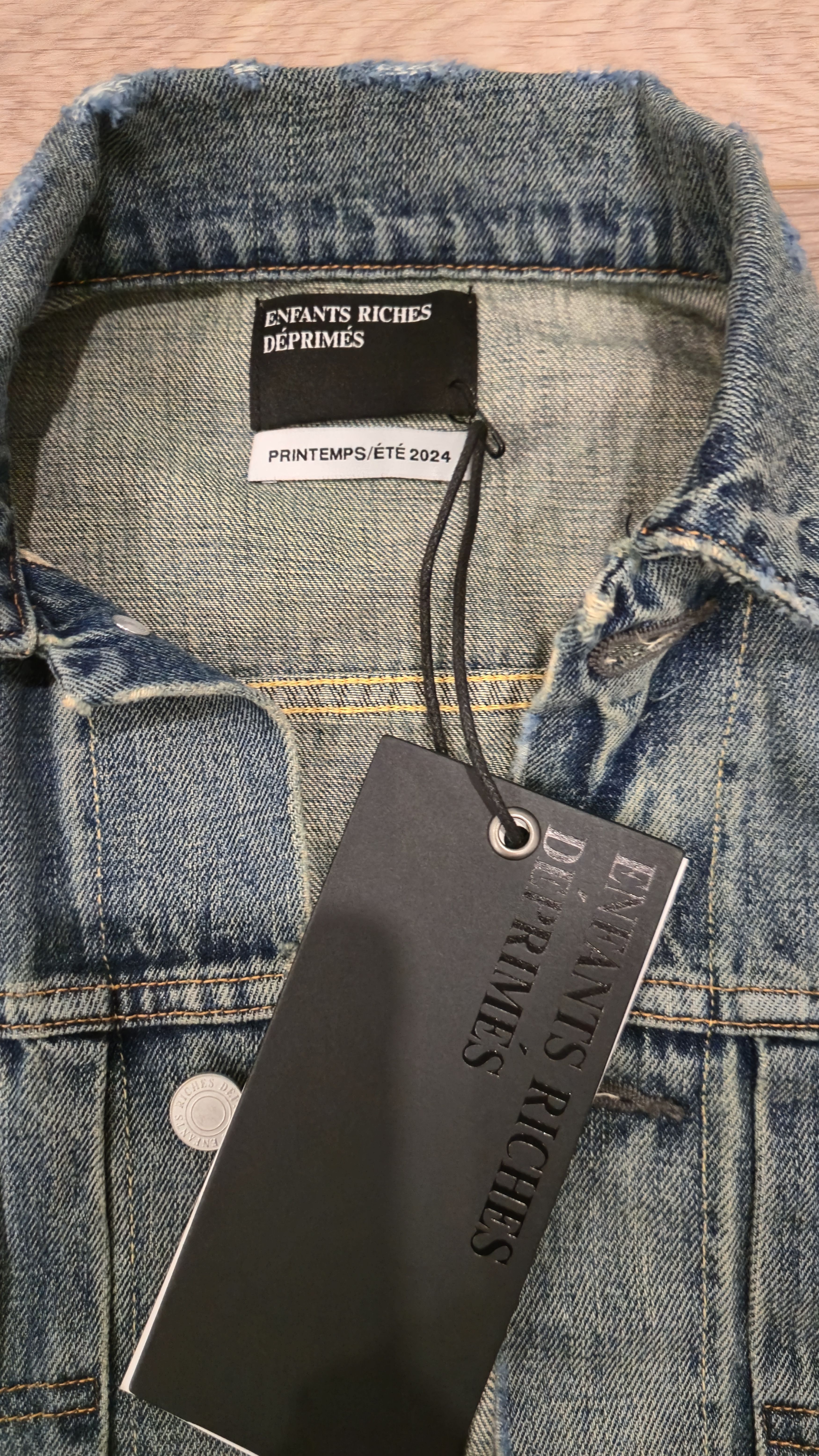 Enfants Riches Deprimes ERD Type Deux Distressed Denim Jacket - Size S Size US S / EU 44-46 / 1 - 3 Thumbnail