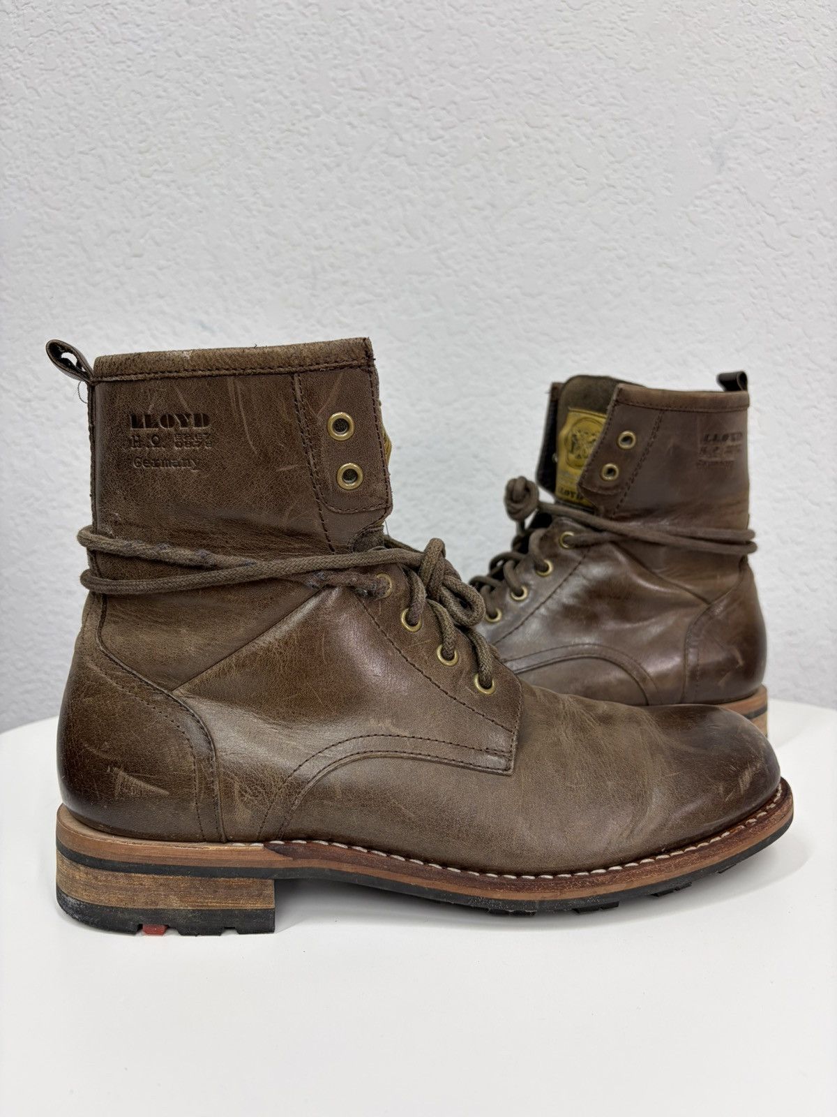 Vintage Y2K Guidi CCP Style Distressed Leather Biker Boots
