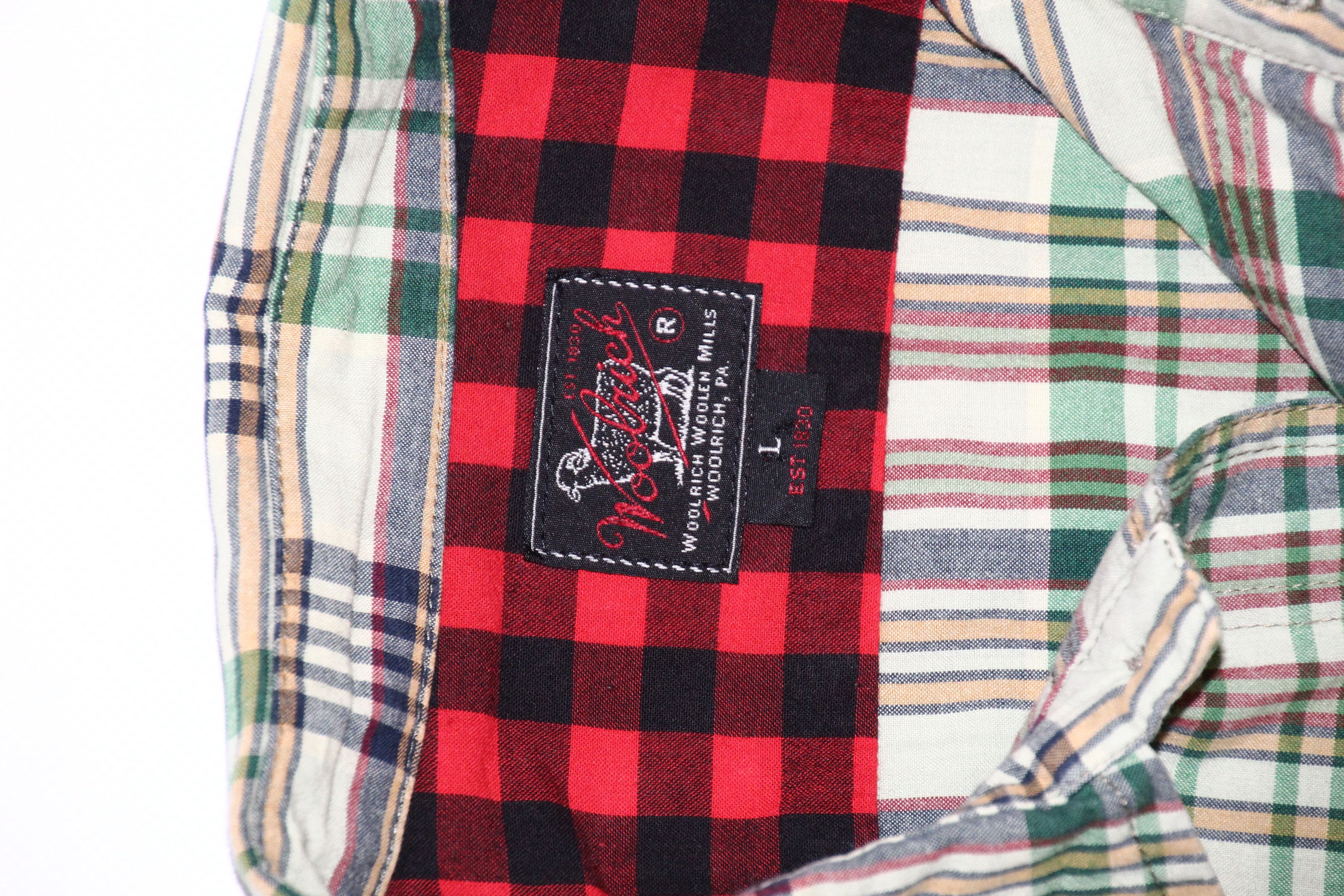 Woolrich Woolen Mills Vtg Woolrich Madras Cotton Woven Lightweight Jacket Size US L / EU 52-54 / 3 - 7 Thumbnail