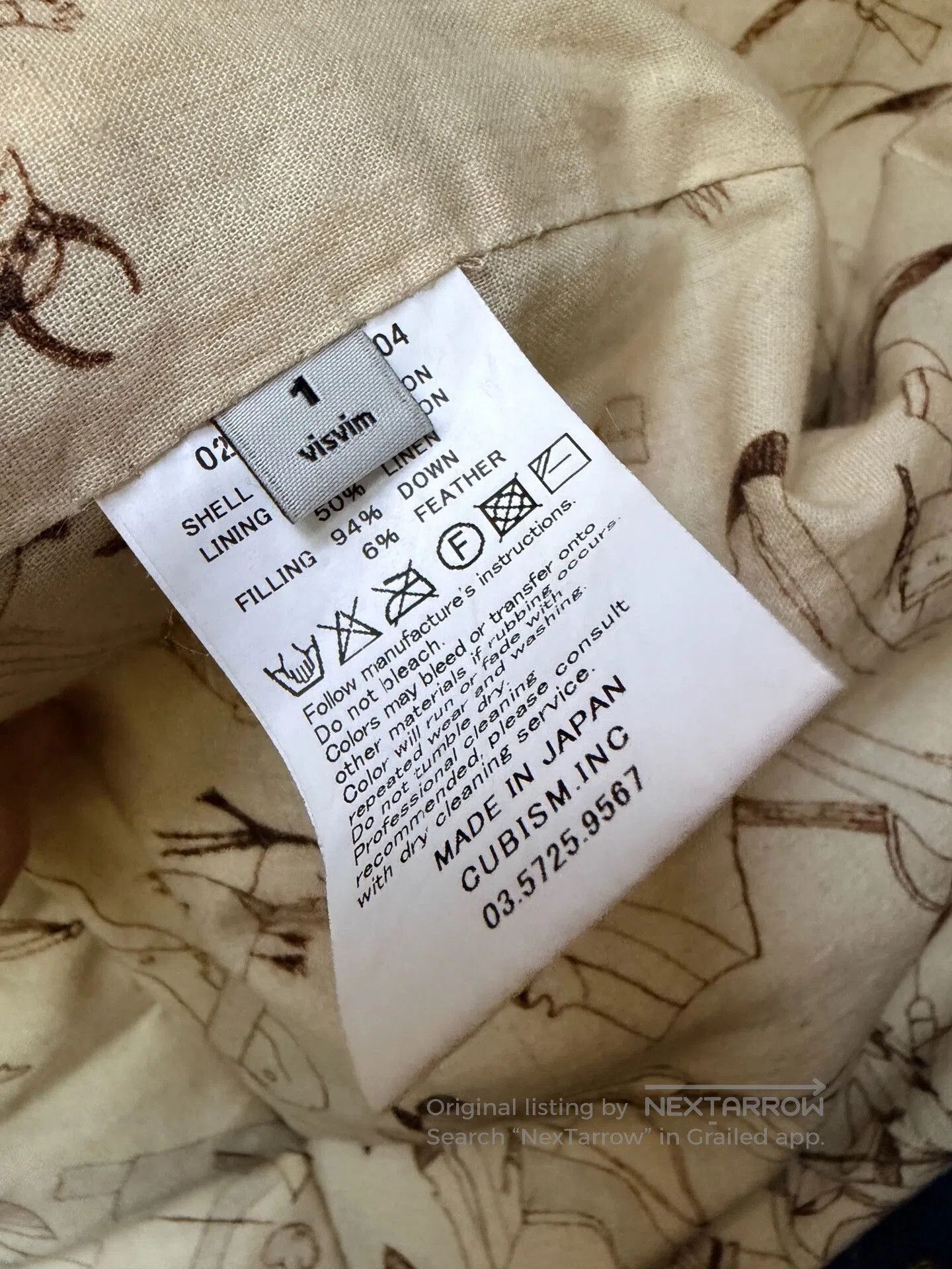 Visvim visvim KERCHLEF DOWN JKT KOFU. Size US S / EU 44-46 / 1 - 6 Thumbnail