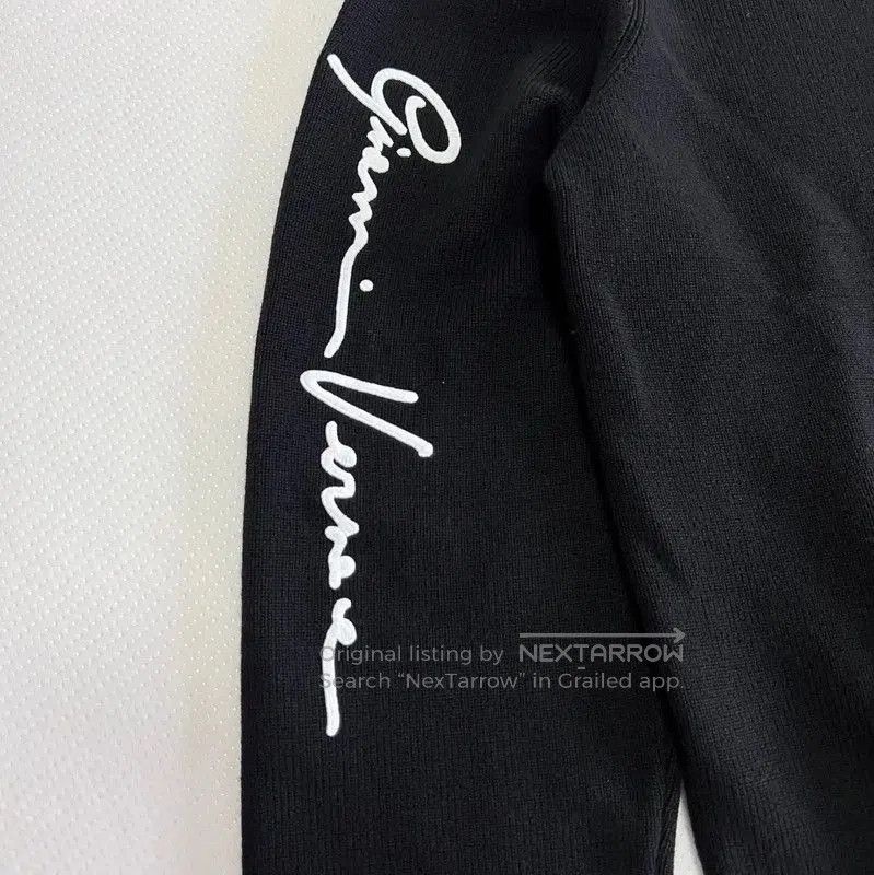 Versace Versace Black Wool Embroidered Long Sleeve Sweater . Size US XL / EU 56 / 4 - 3 Thumbnail